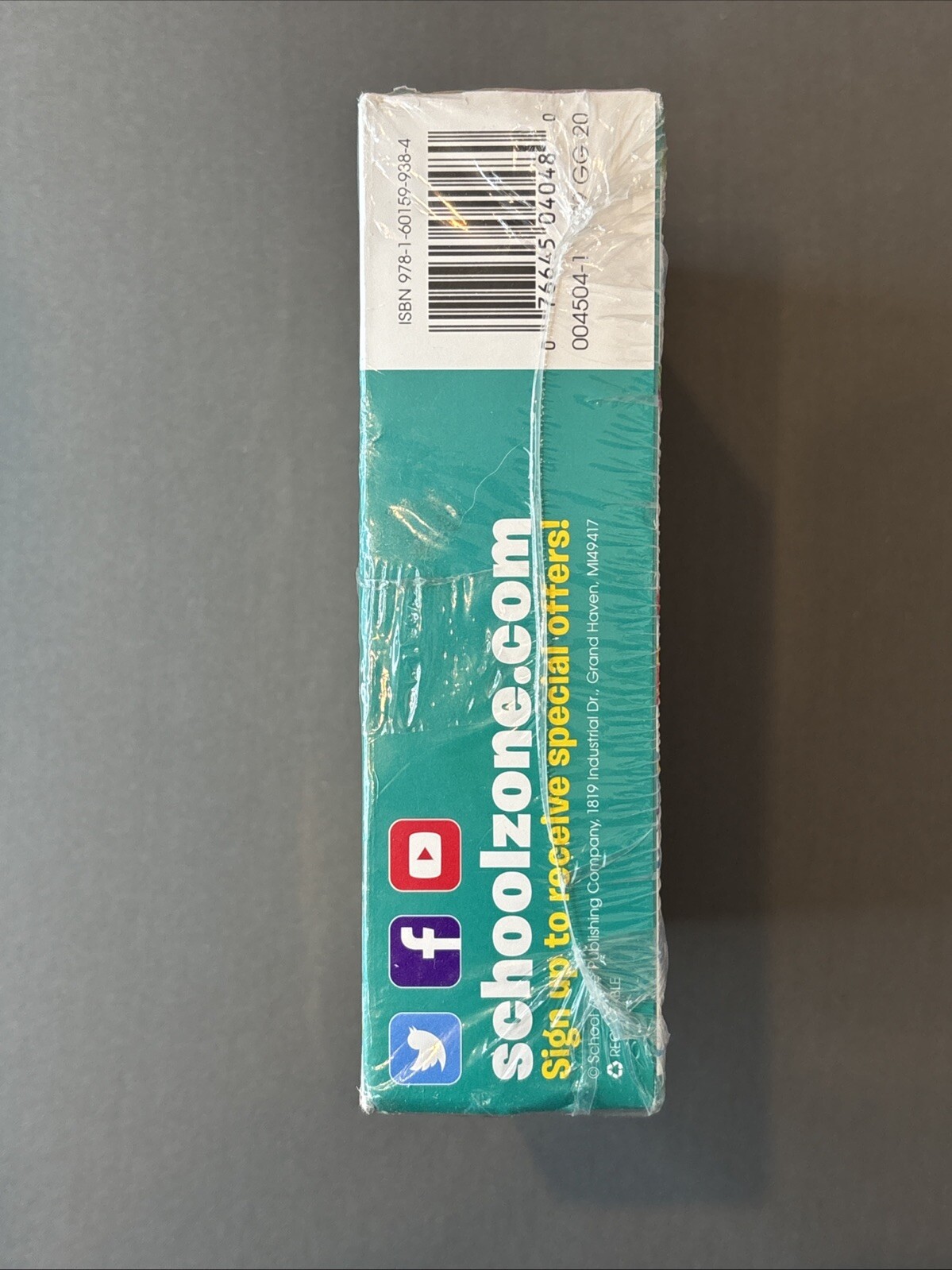 New & Sealed School Zone Bilingual Spanish/English Flash Cards 4 Pack Ages 4-Up