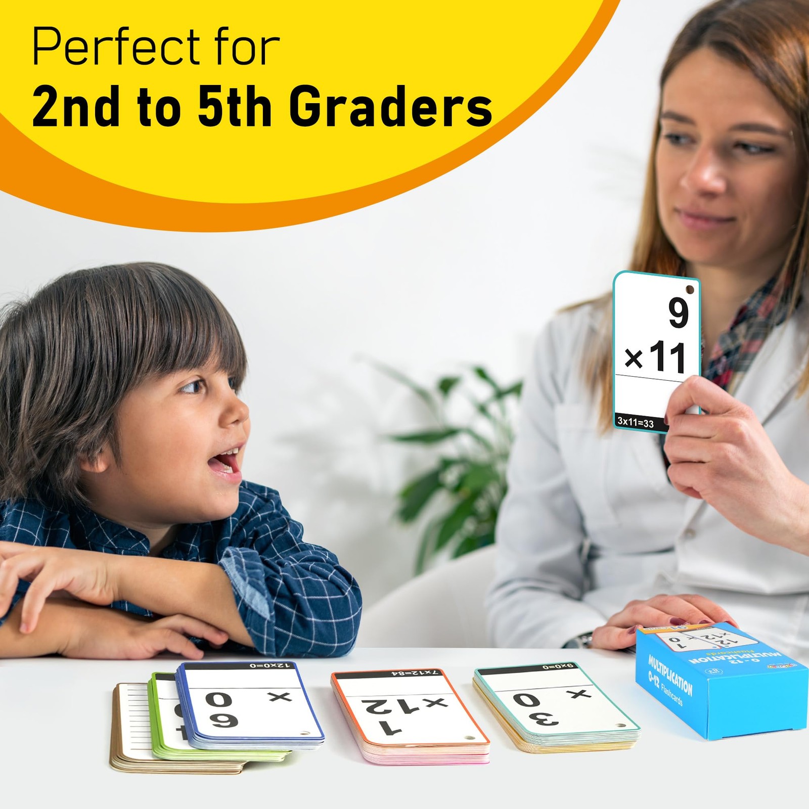 Multiplication Flash Cards 012, 91 Cards, Times Table Flash Cards with Rings,…