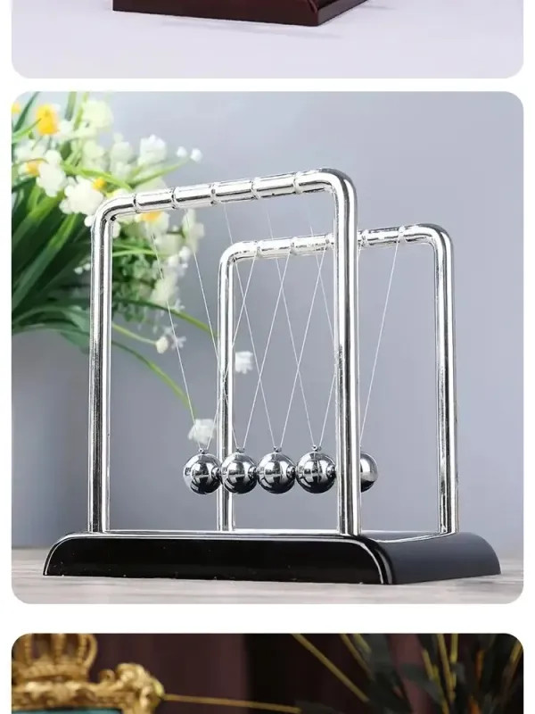 Newton’s Cradle Balance Steel Ball Teaching Supplies Physics Science Pendulum