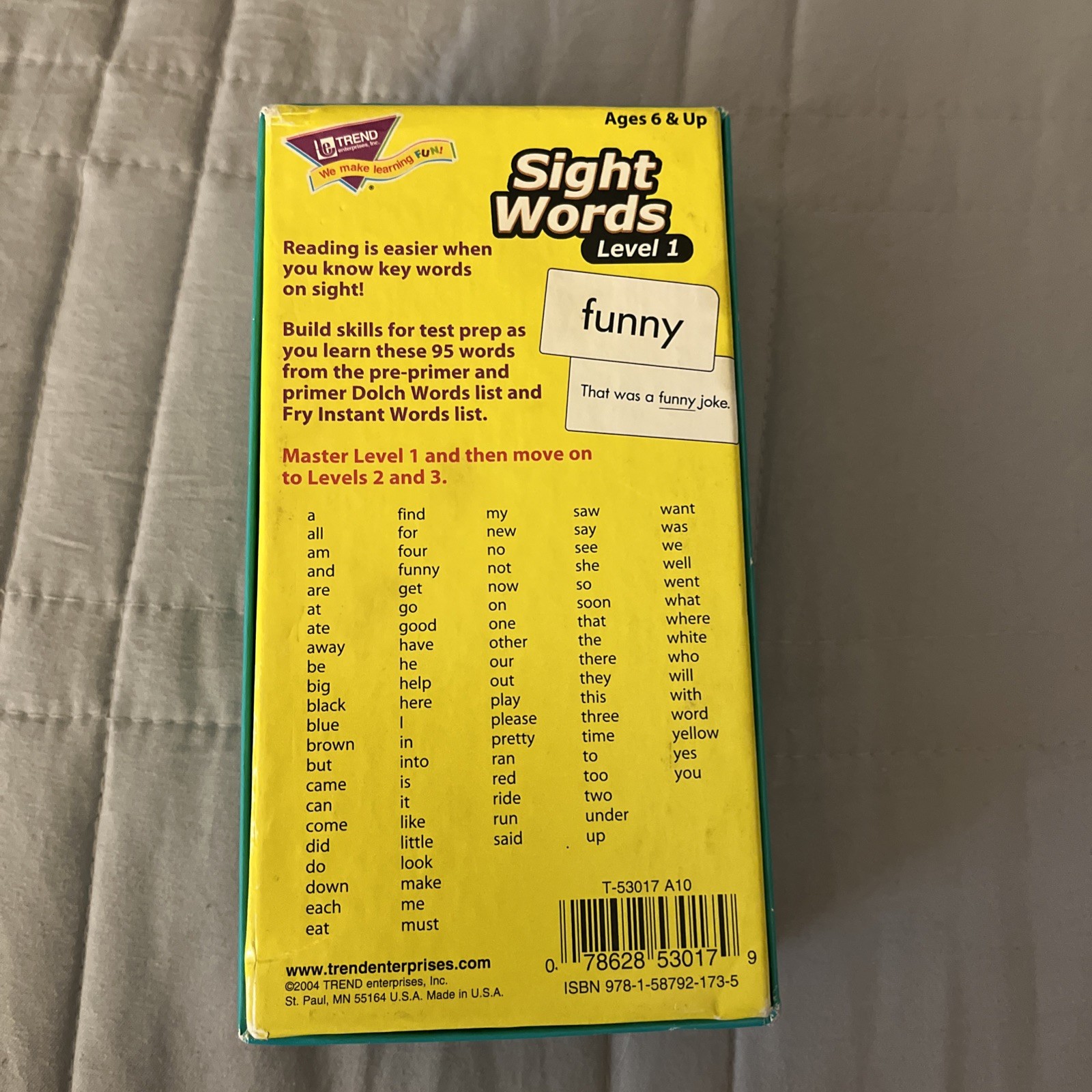 Sight Words Level 1 Skill Drill Flash Cards – used