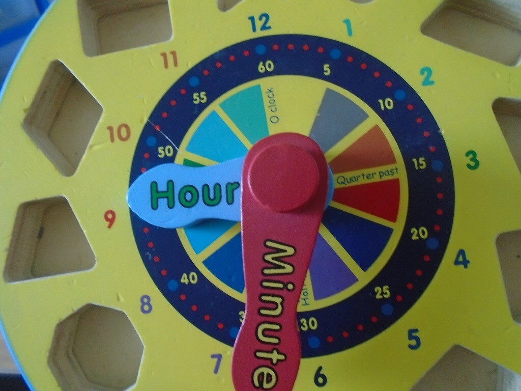 Melissa & Doug Learning Wood Shape Sorting Clock
