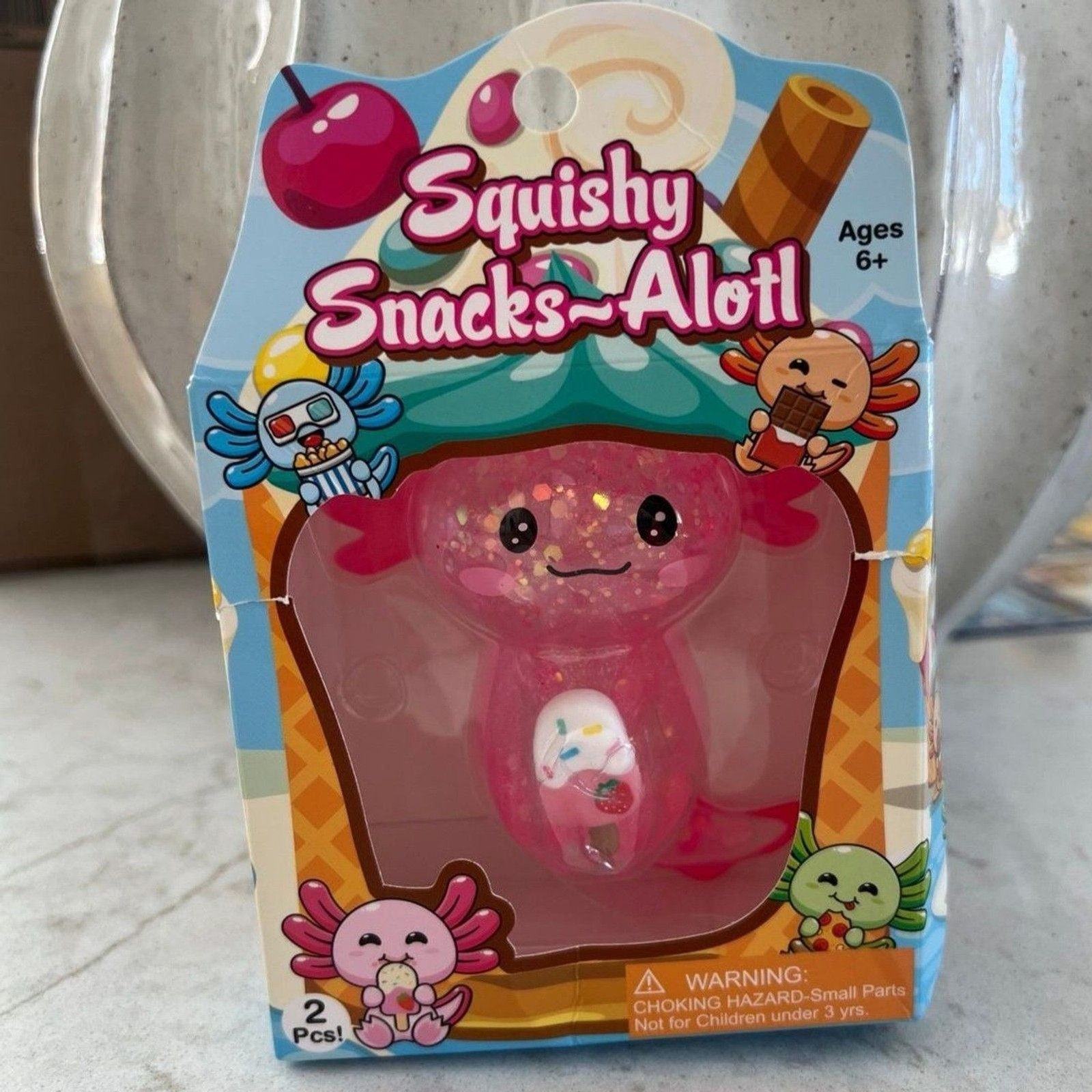 ZOrbitz Snacks Alotl Pink Squishy