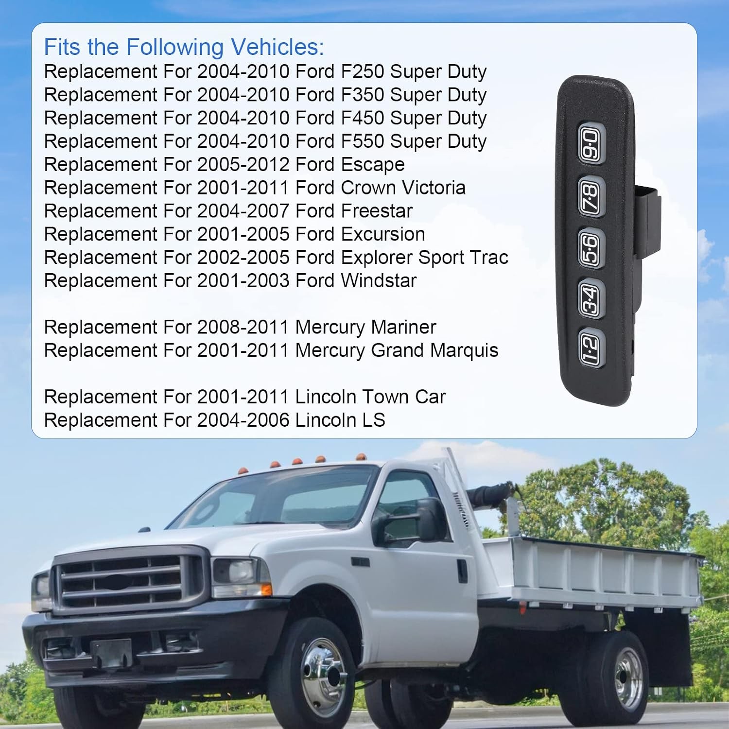 Keyless Entry Keypad Ford 2004-2010 Super Duty Escape