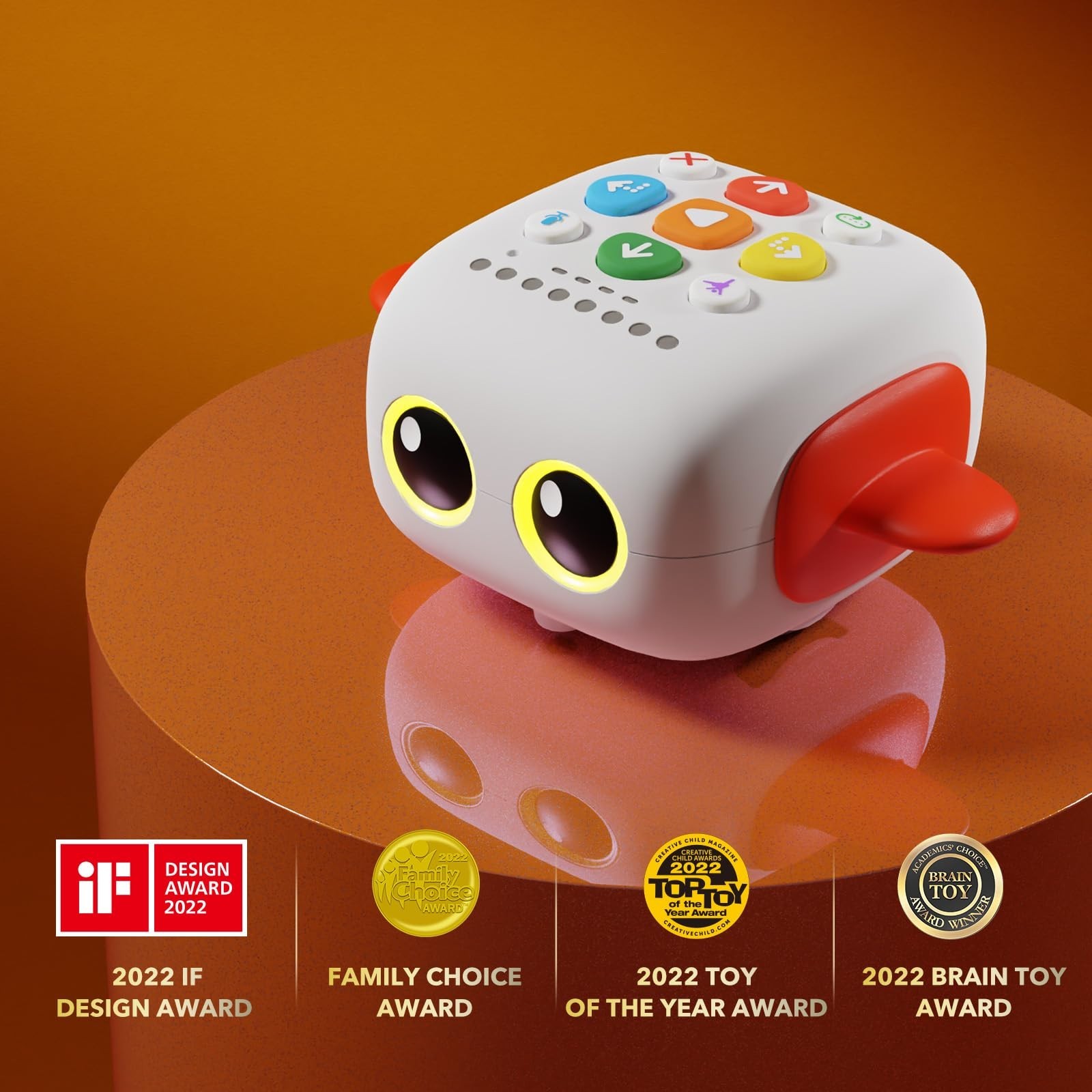 Educational Coding Robot for Kids 3-5, STEM Learning Toy, Screen-Free Robotics f