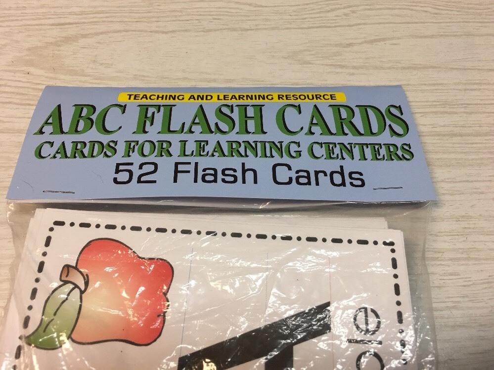 ABC FLASH CARD – Cards for Learning Center 52 Cards- Teaching supplies