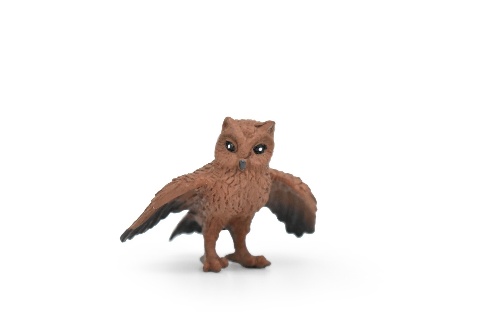 Great Horned Owl, Toy Plastic Reproduction Hand Painted Model 2″ F609 B131