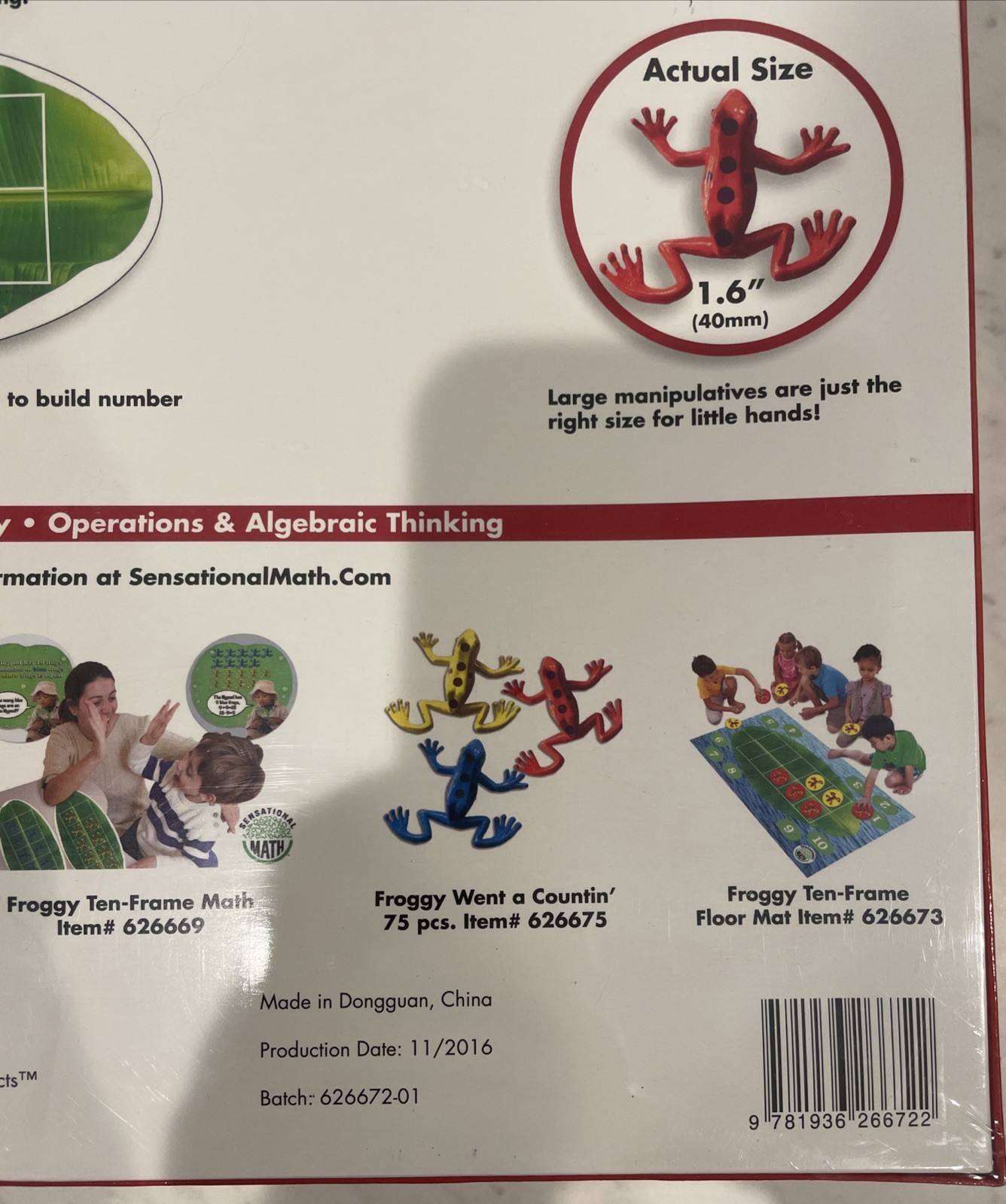 Essential Learning Products – Froggy Went a Countin’ 300 Manipulatives – Sealed