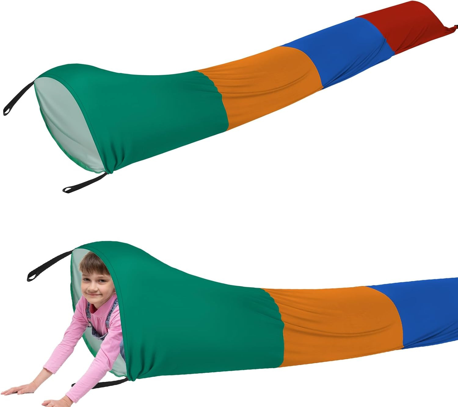 12 Ft Sensory Tunnel Crawl Resistance Tube for Calm Sensory Tent Compression Tub
