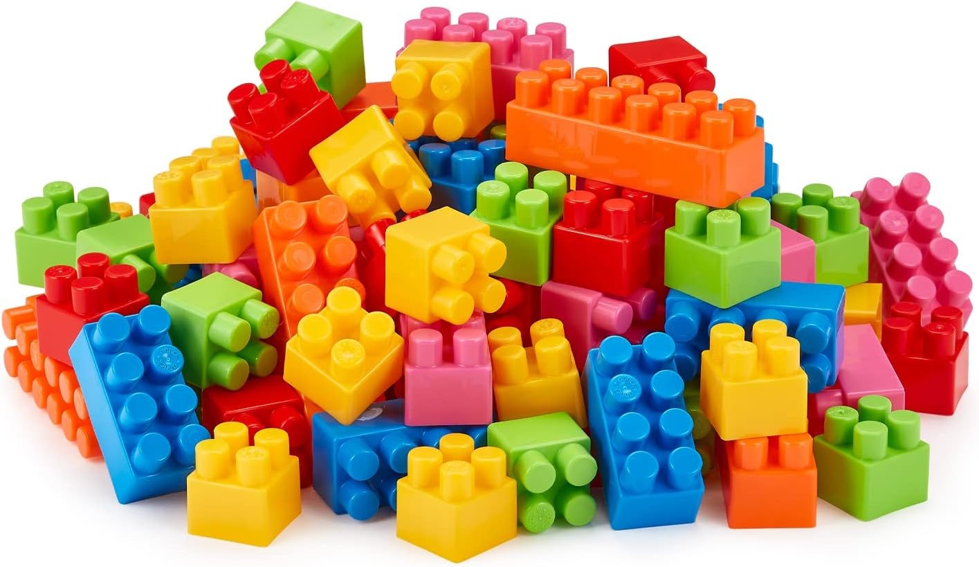 Ecoiffier Jouets 838 – Abrick Stacking Brick Bag – Construction Set for Children