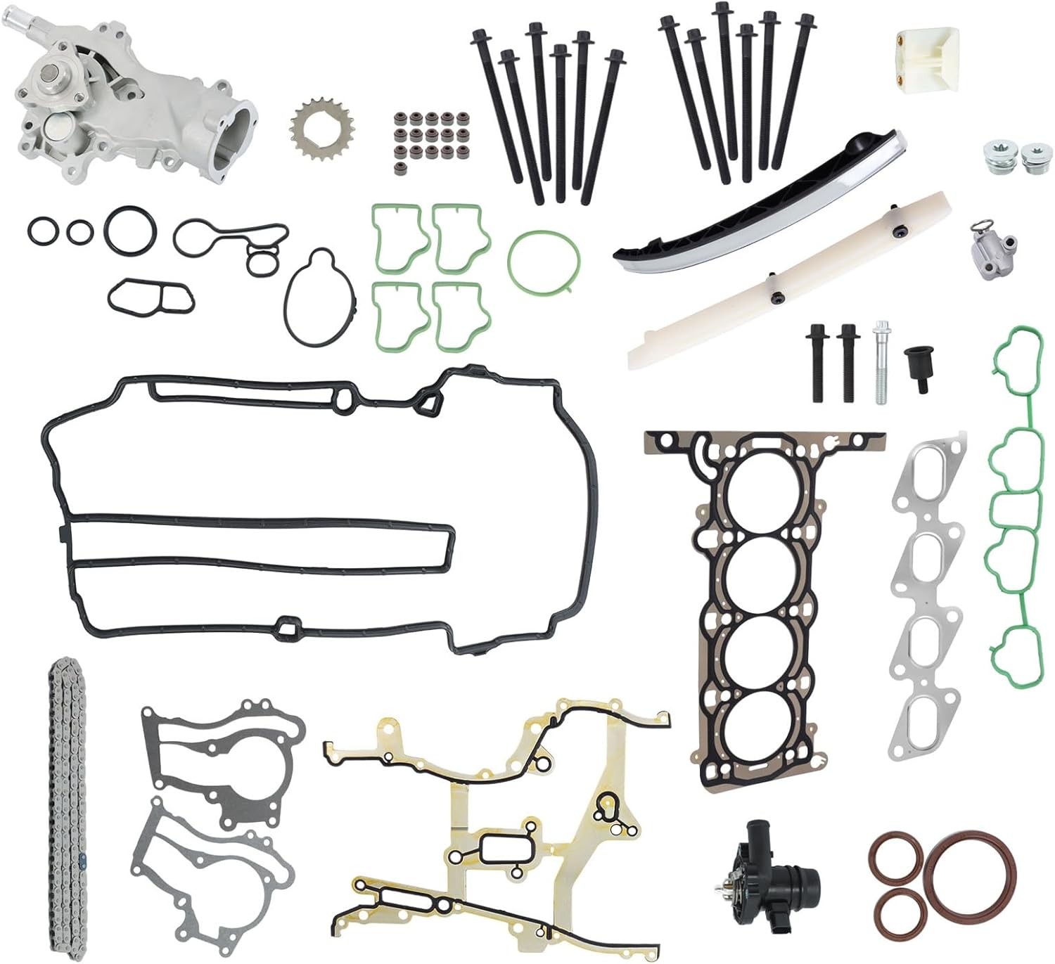 labwork Timing Chain Kit Head Gasket Water Pump Set Replacement for Buick Encore