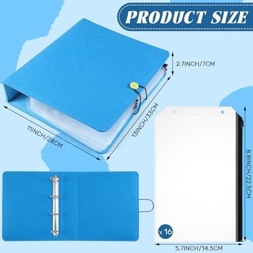 16 Pack Felt Board Story Sets – Flannel Story Pieces with Storage Binder & 16 Po