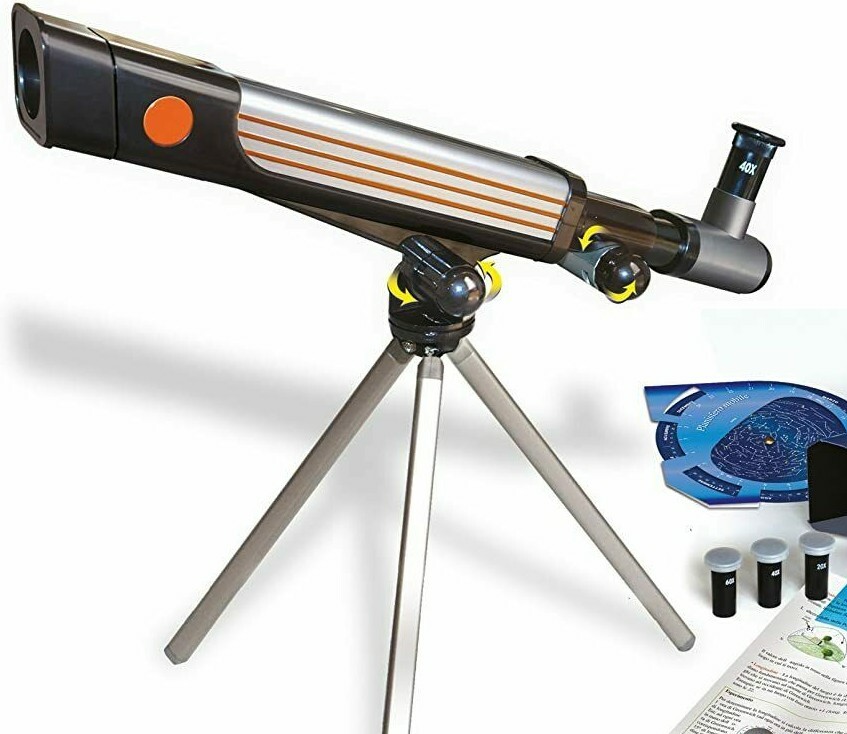 TELESCOPIO CLEMENTONI-Ottiche Intercambiabili- 60 Ingrandimenti- CD Interactive