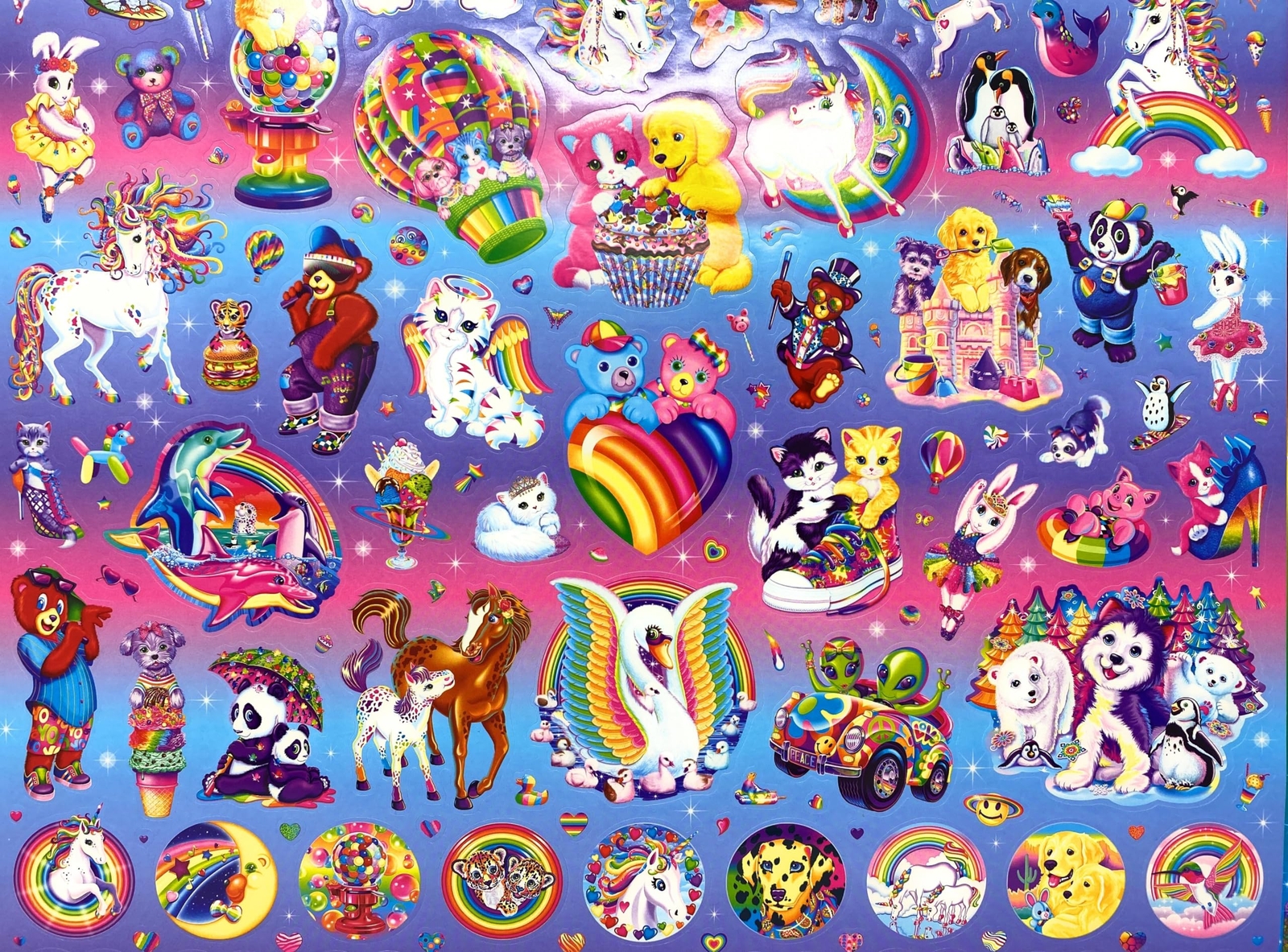 Bendon Lisa Frank Coloring and Activity Pad & Diva Fashions Sticker Dress Up