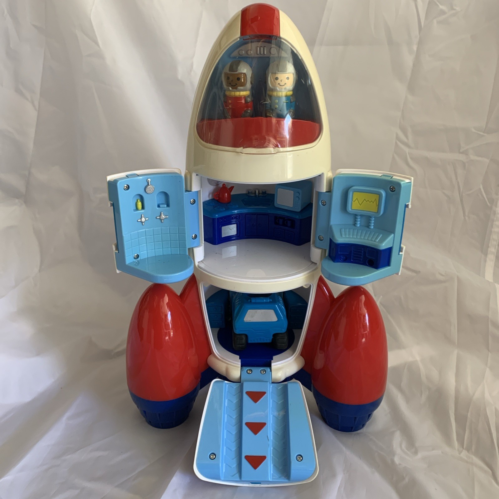 Lakeshore Learn & Play Explore Rocket Space Ship Toy + 2 Astronauts & Rover