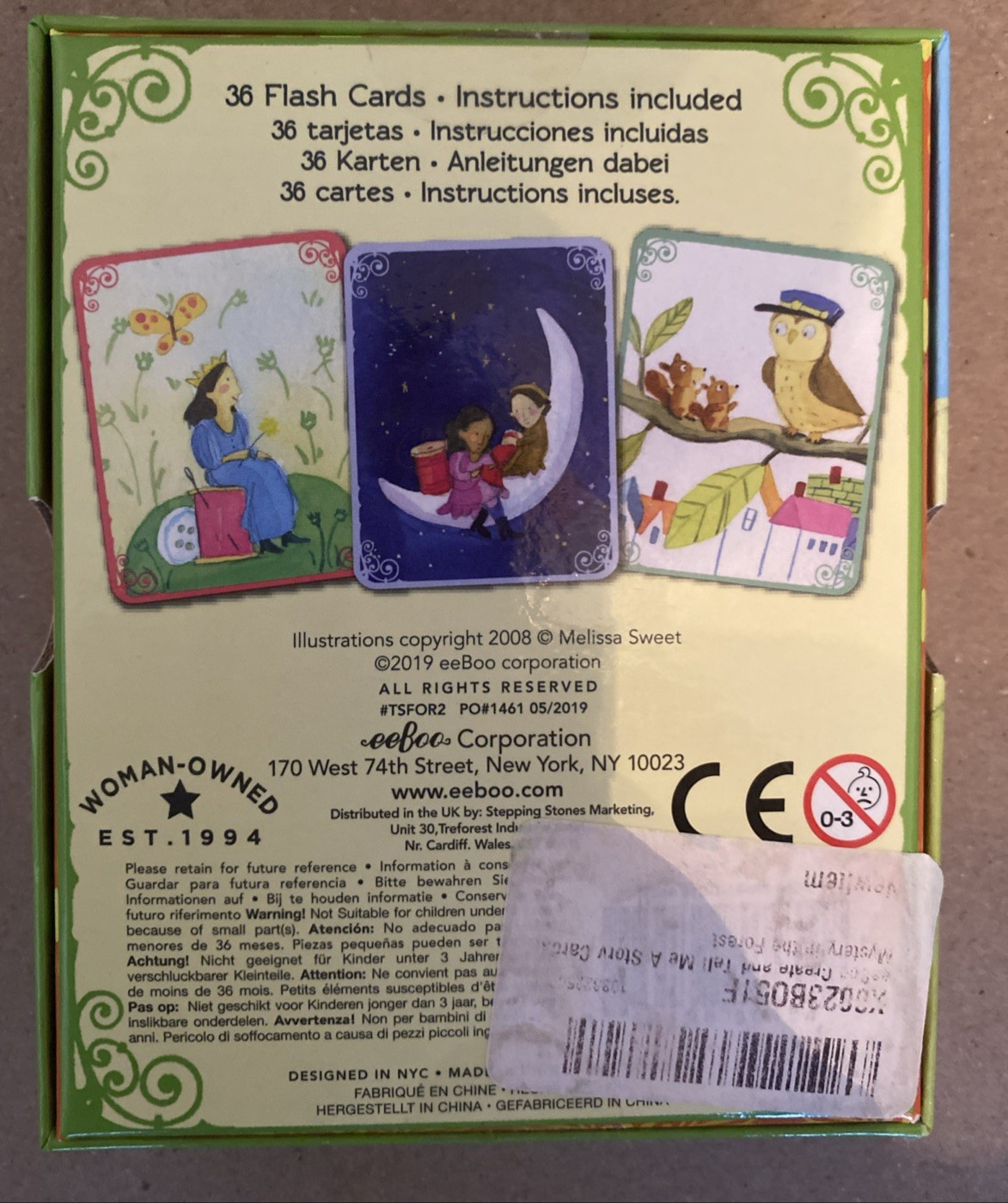 New Eeboo Create A Story Cards-Mystery in the Forest by Melissa Sweet 36 Cards