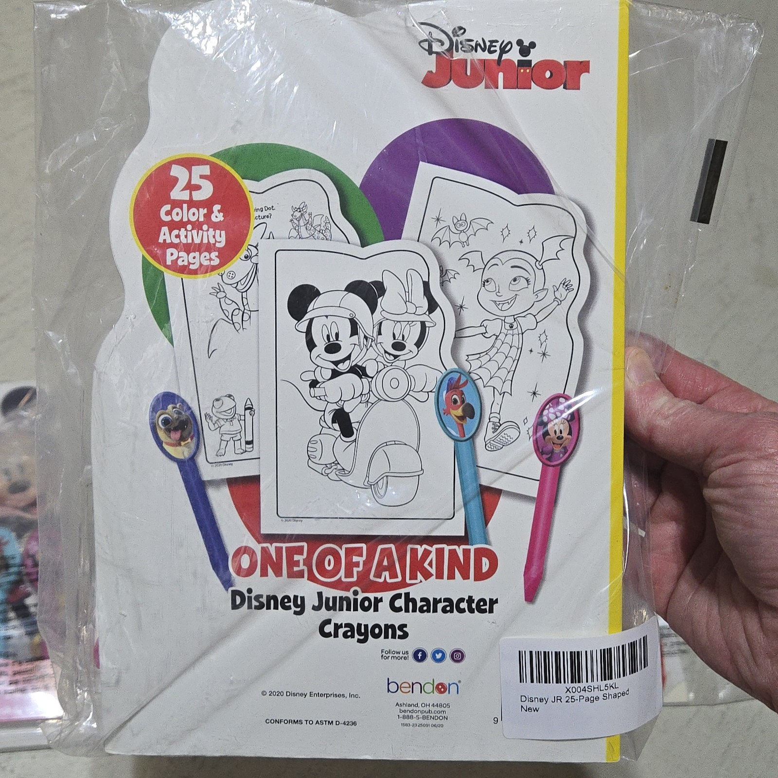 Lot Of 3 DISNEY Jr. ACTIVITY BOOK COLORING BOOK 25 PAGEs With Special Crayons