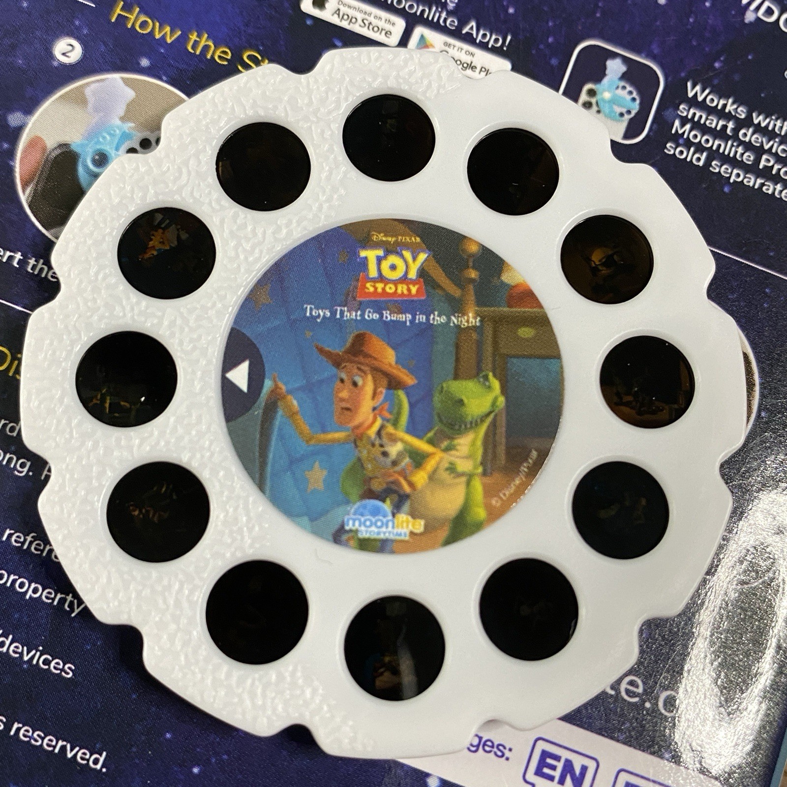 Moonlite Storytime Reels Projector Disney Pixar Toy Story Cars Monsters Inc
