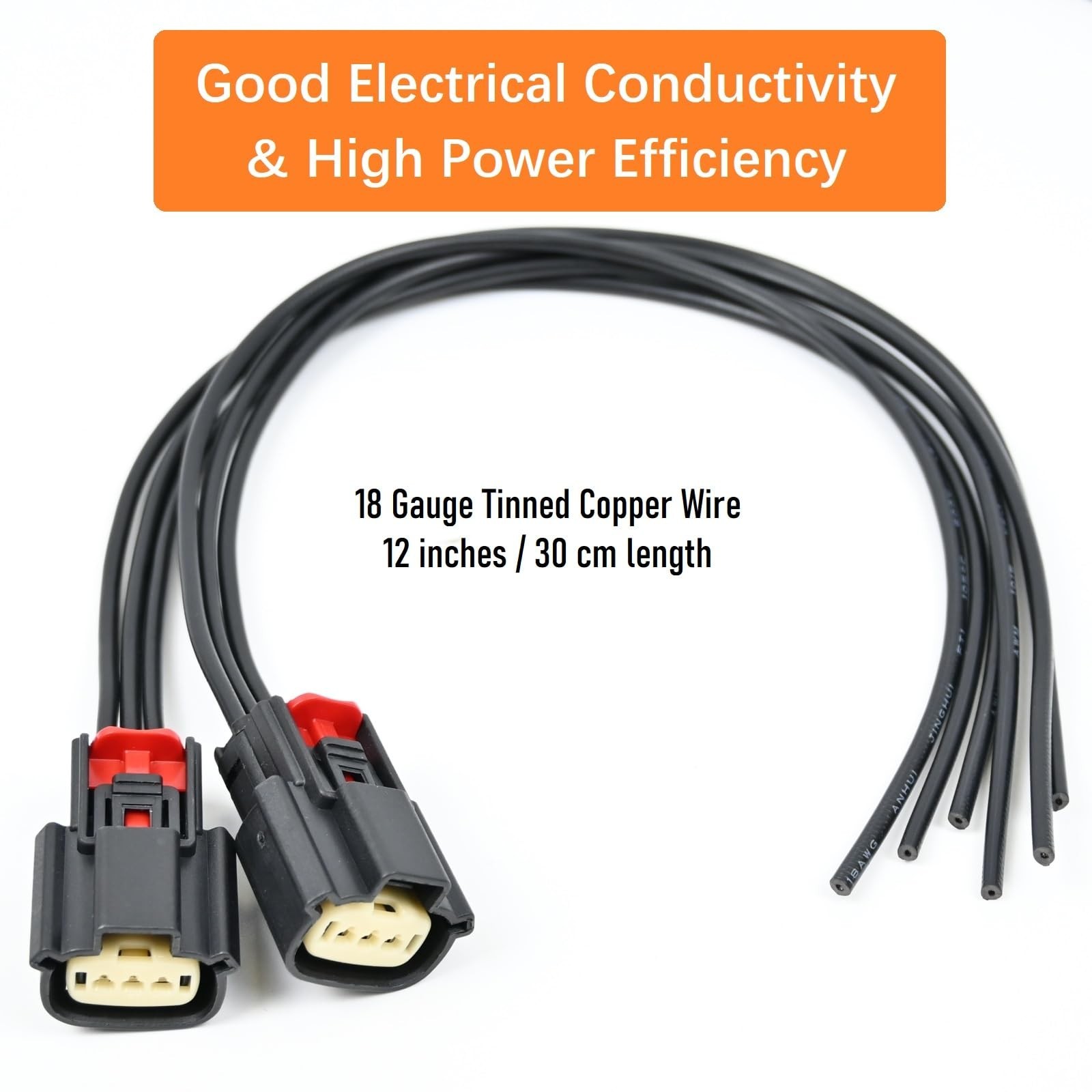 2Pcs Ignition Coil Connector Pigtail Harness 9U2Z14S411EA for Ford V6 V8 Flex…