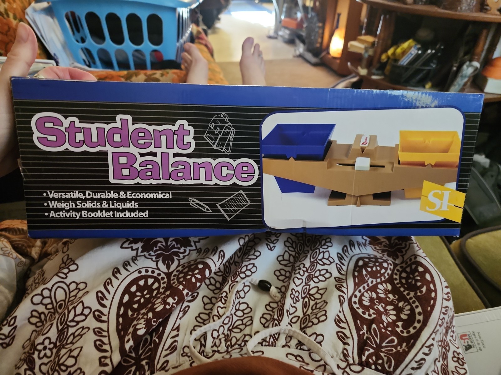 Student Balance Science Educational Scale Set w/ 2 Buckets, 2000g Capacity
