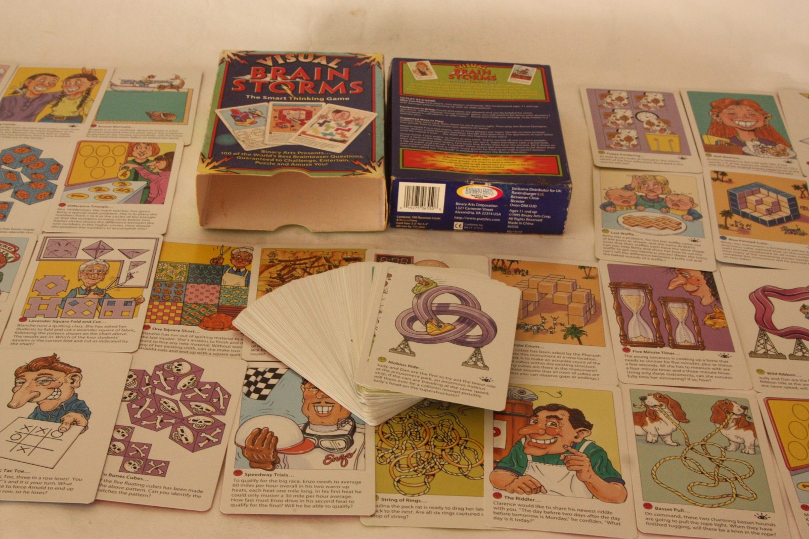 Visual Brain Storms – The Smart Thinking Game – Brainteaser Card Game