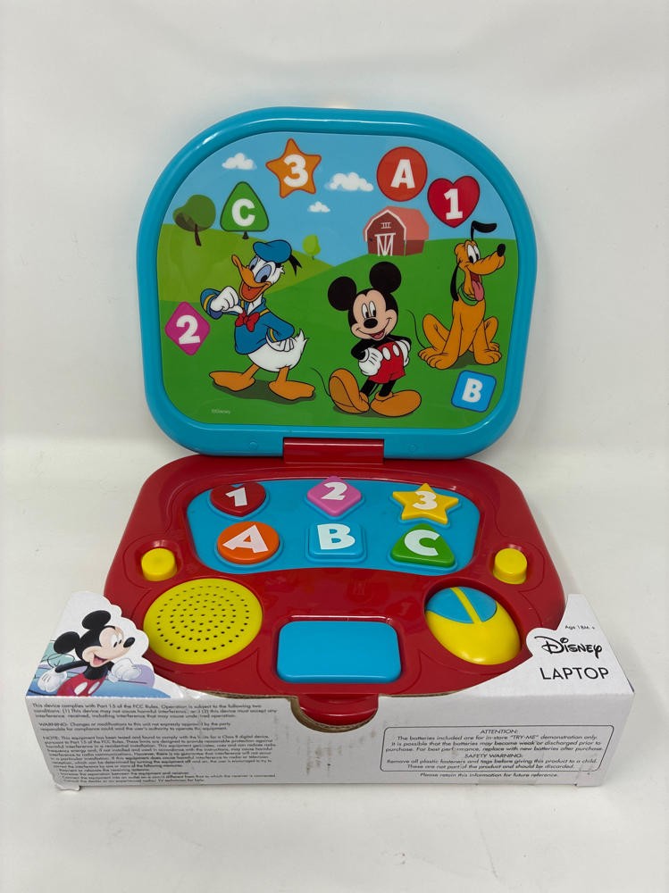 Disney Mickey Mouse Toddler Laptop Numbers Colors Letters Shapes