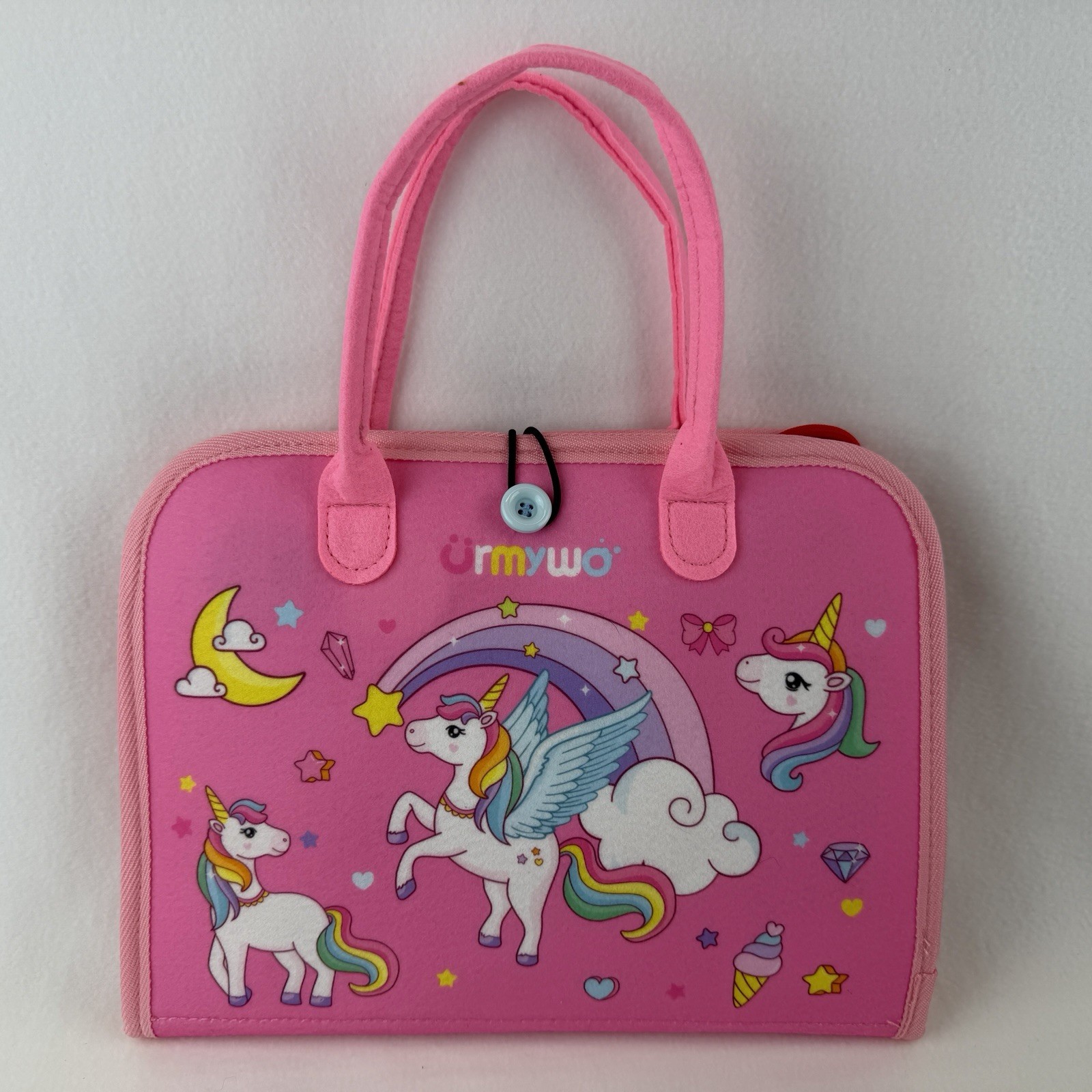 Urmywo Busy Board Book Montessori Toy Toddlers Educational Pink Unicorn New
