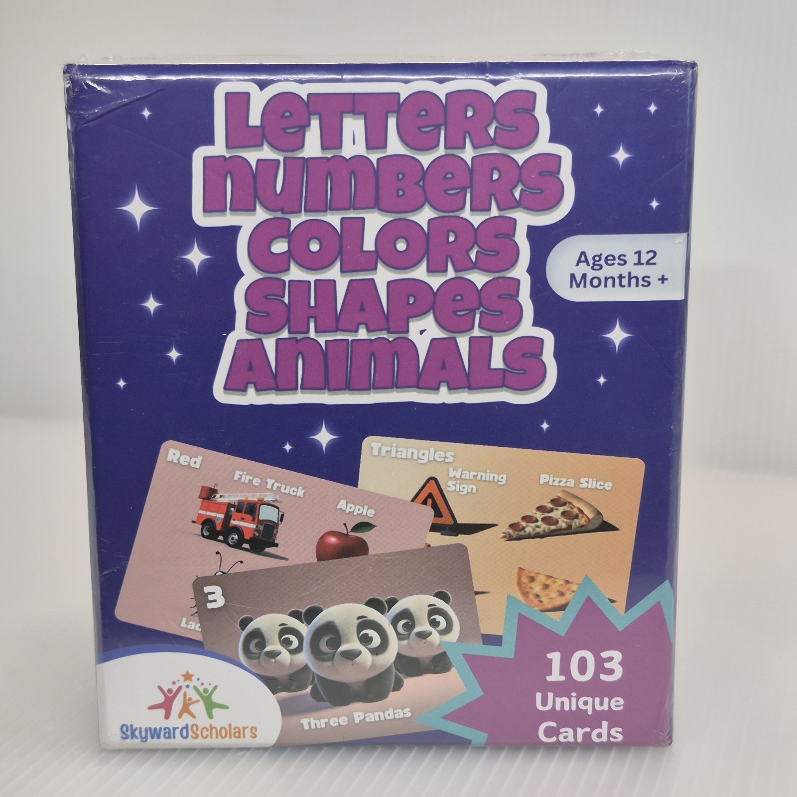 Flashcards for Toddlers Letters Numbers Colors Shapes & Animals 12 Months Plus