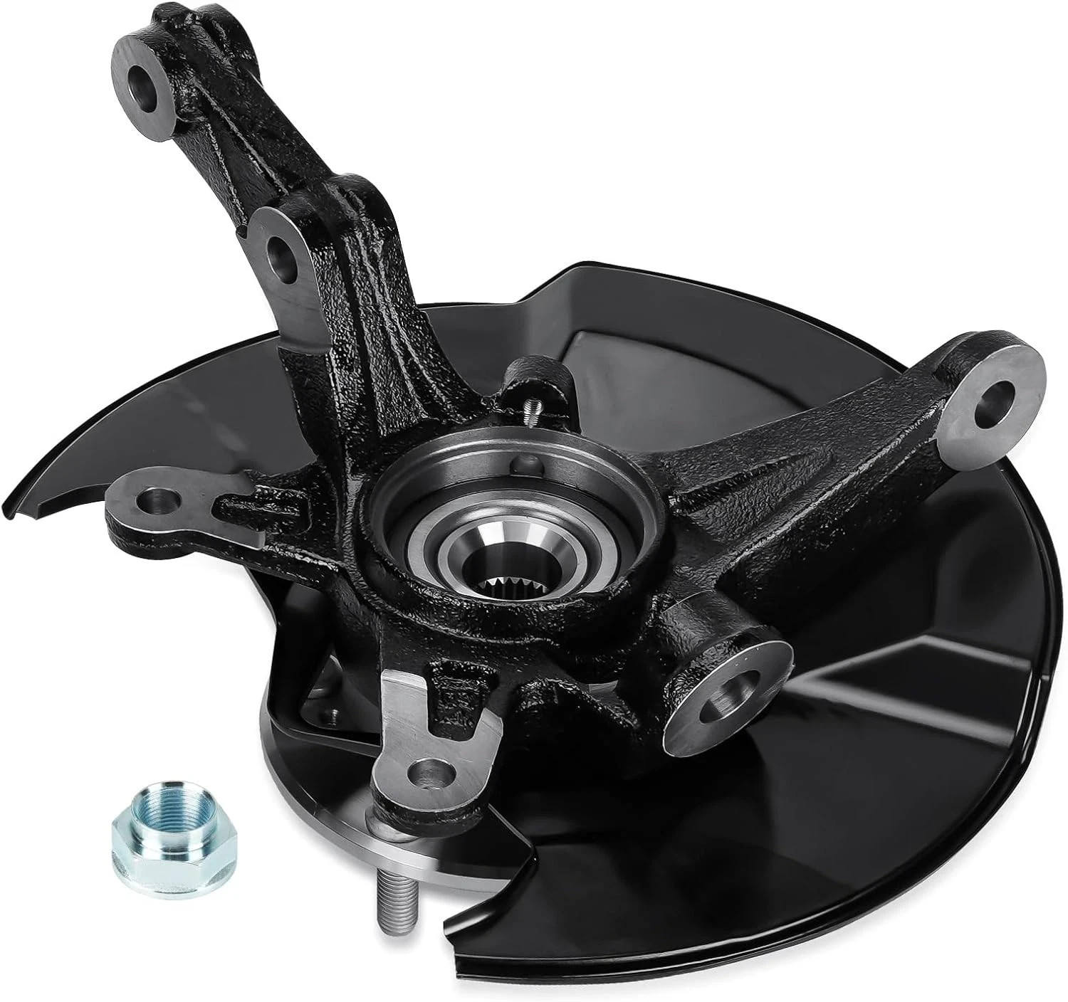 Front Right Side Steering Knuckle & Wheel Bearing Hub Assembly Compatible wit…