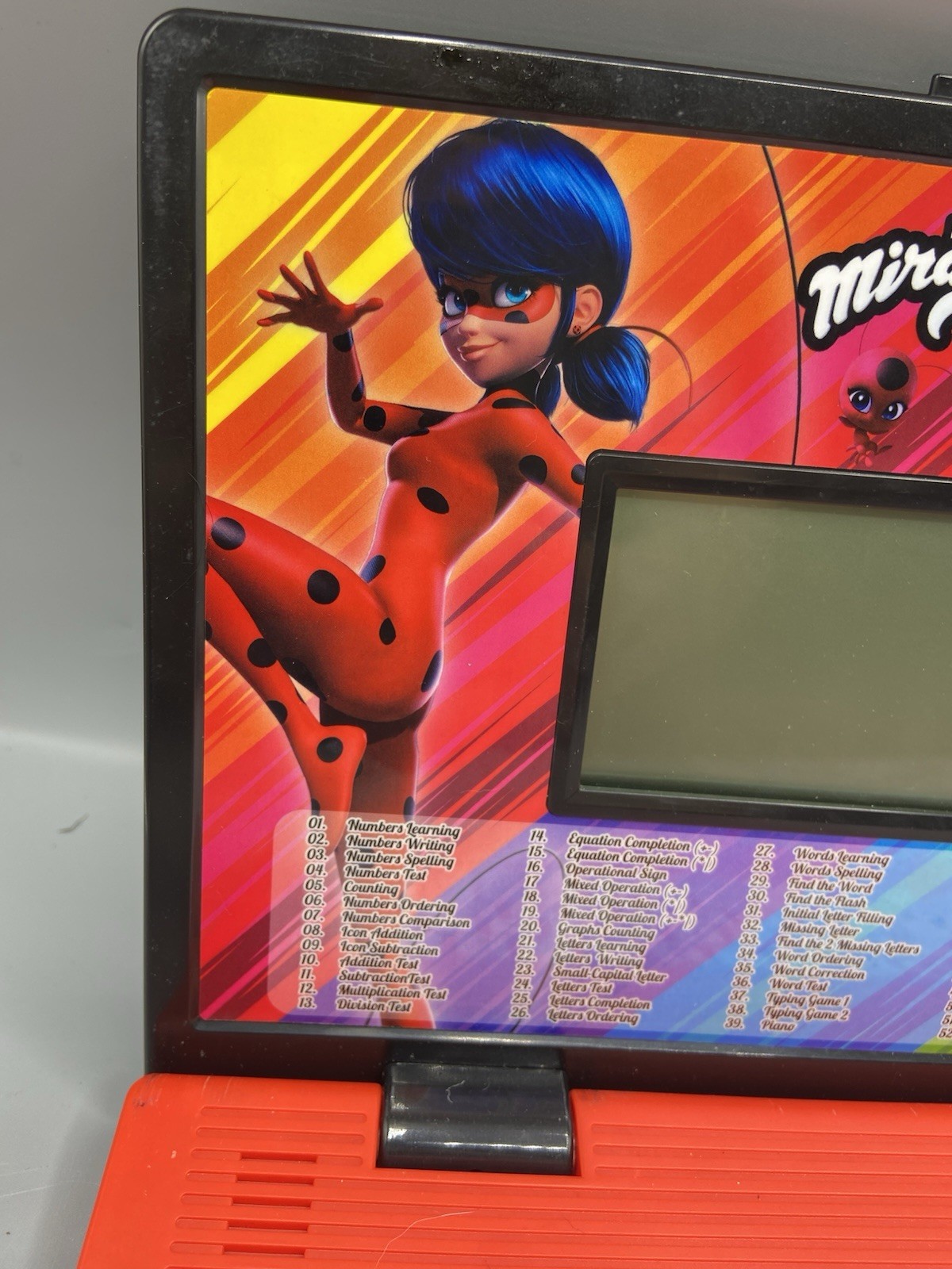 Lexibook Miraculous Ladybug Bilingual Laptop Toy Mouse English Spanish Espanol