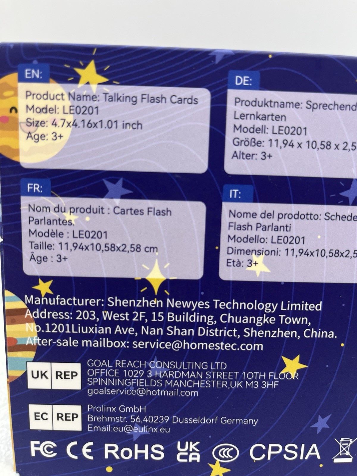 Toddlers Talking Flash Cards Sight Words Speech Therapy Toys Learning Blue USA