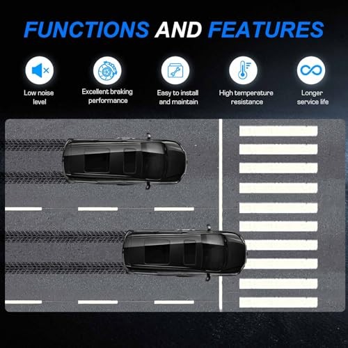 Front Rear Ceramic Disc Brake Pads Set for Toyota 4Runner 2003-2023, for FJ