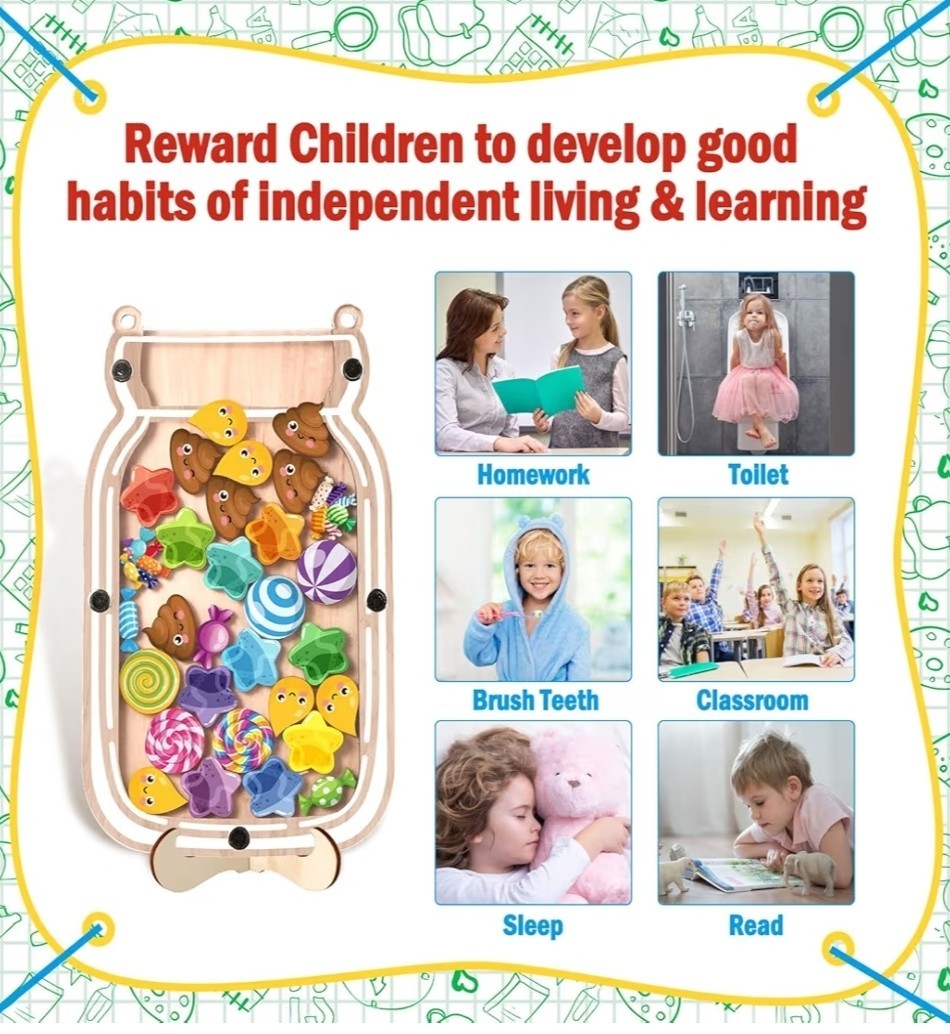 Reward Jar Set Kids Positive Reinforcement Reward Based Behavior Modification