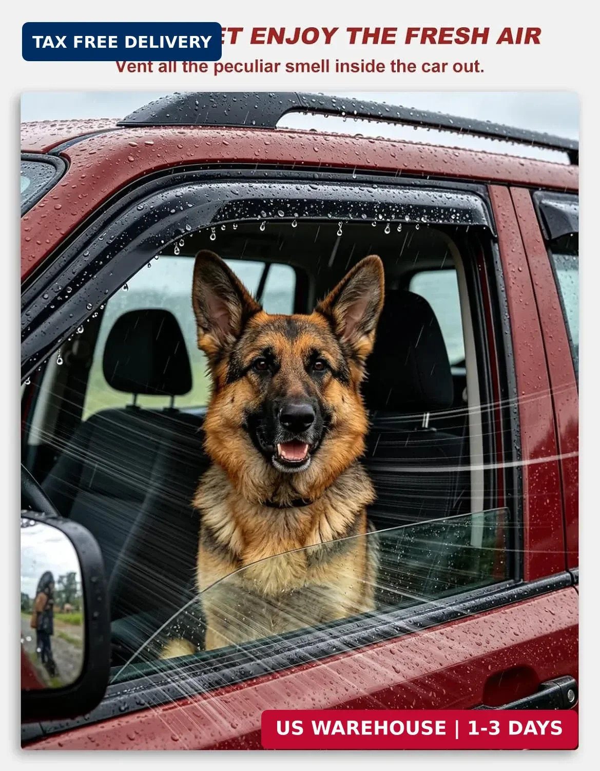 in-Channel Window Rain Guards Fit for Truck Toyota Tundra 2022 2023 2024 2025 20