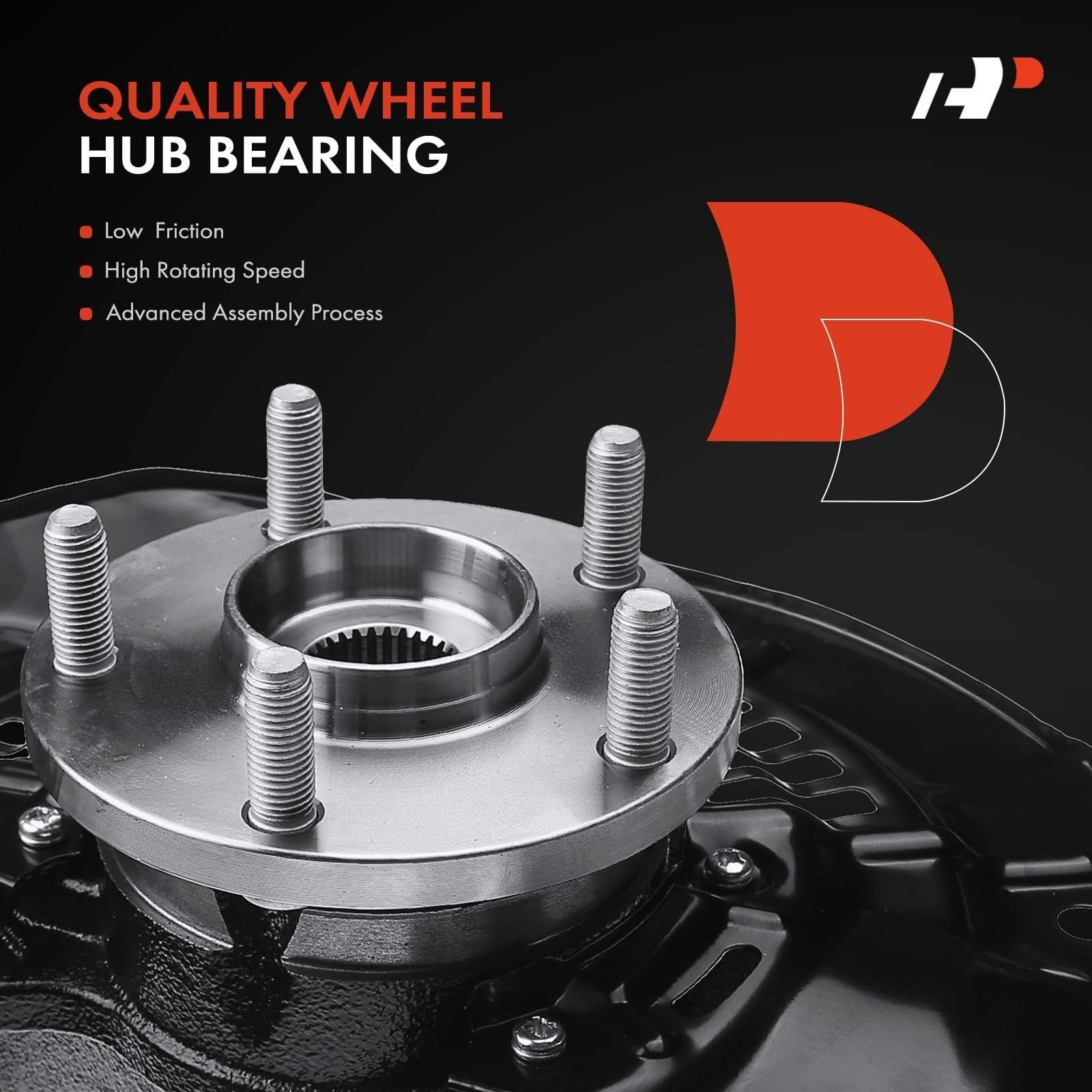 A-Premium 2x Front Left and Right Steering Knuckle & Wheel Bearing Hub Assemb…