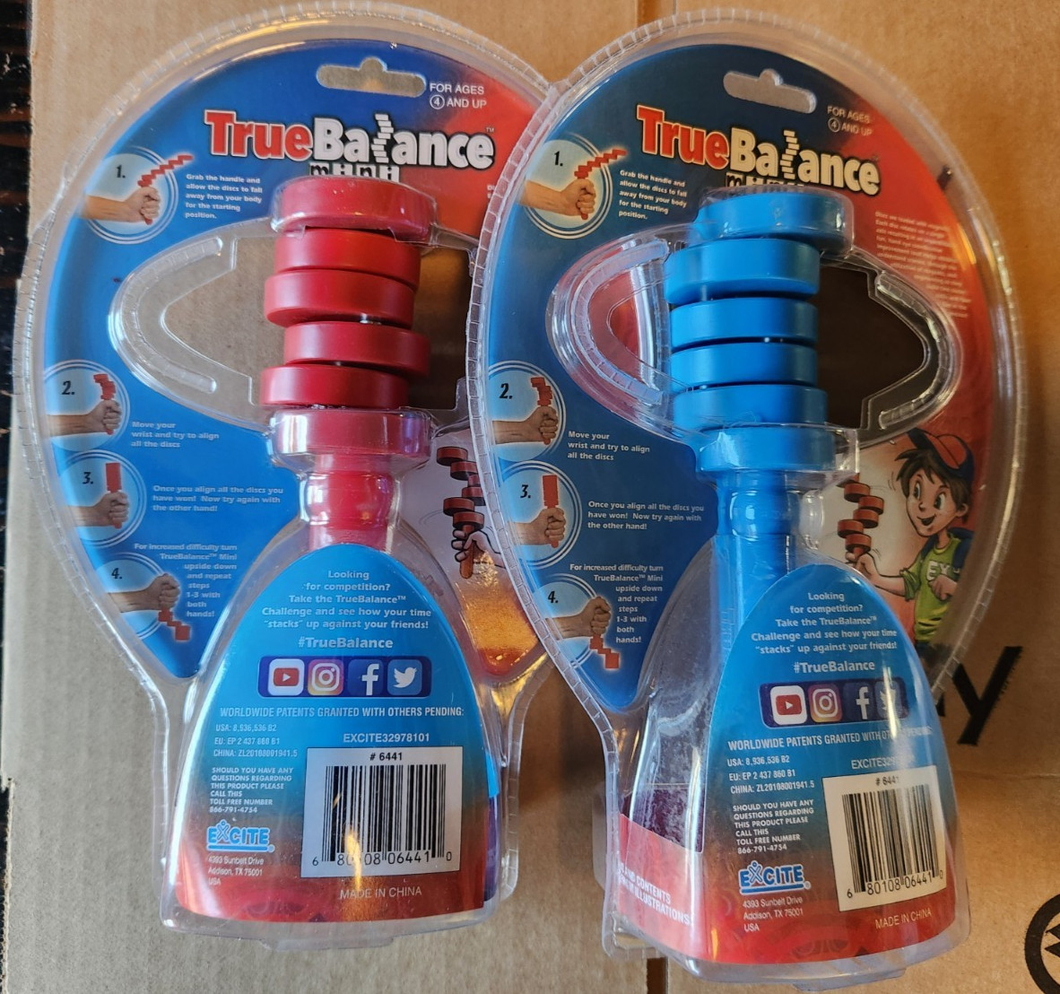True Balance Handheld Wooden Toy by Excite “STEM” Coordination New Mini – Mixed