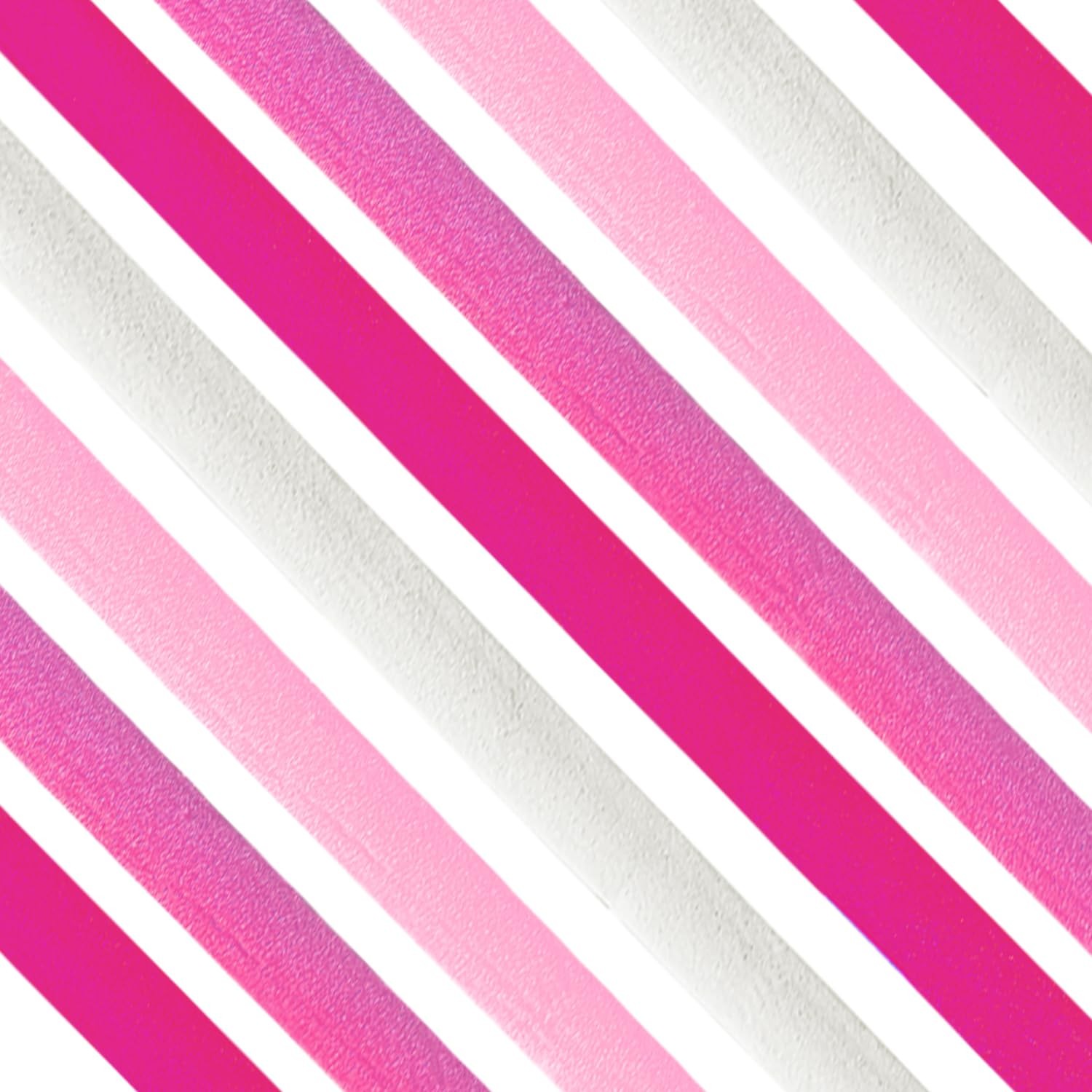 PheiLa Valentines Day Party Supplies, 4 Rolls Pink and White pink white