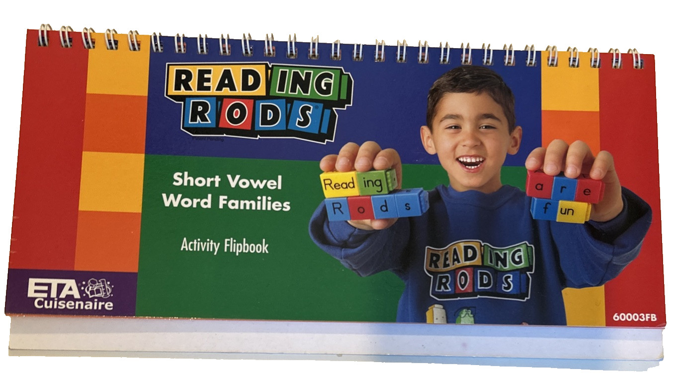 ETA Cuisenaire Reading Rods Short Vowel Word Family & 2 Letter Trays
