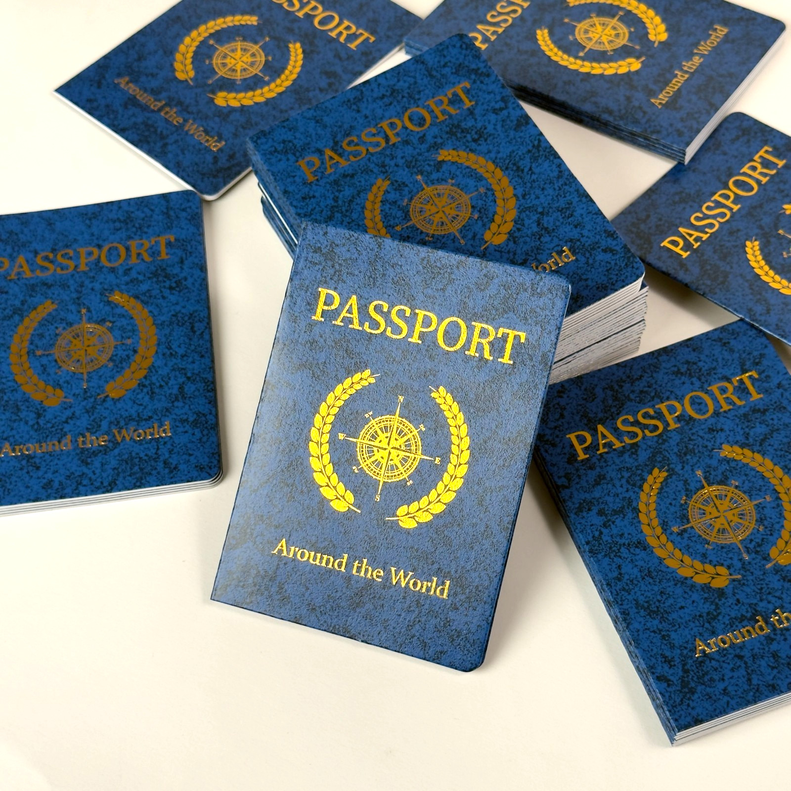 50 Blank Passport Notebooks for Kids Travel Party Favors Classroom Activity Book
