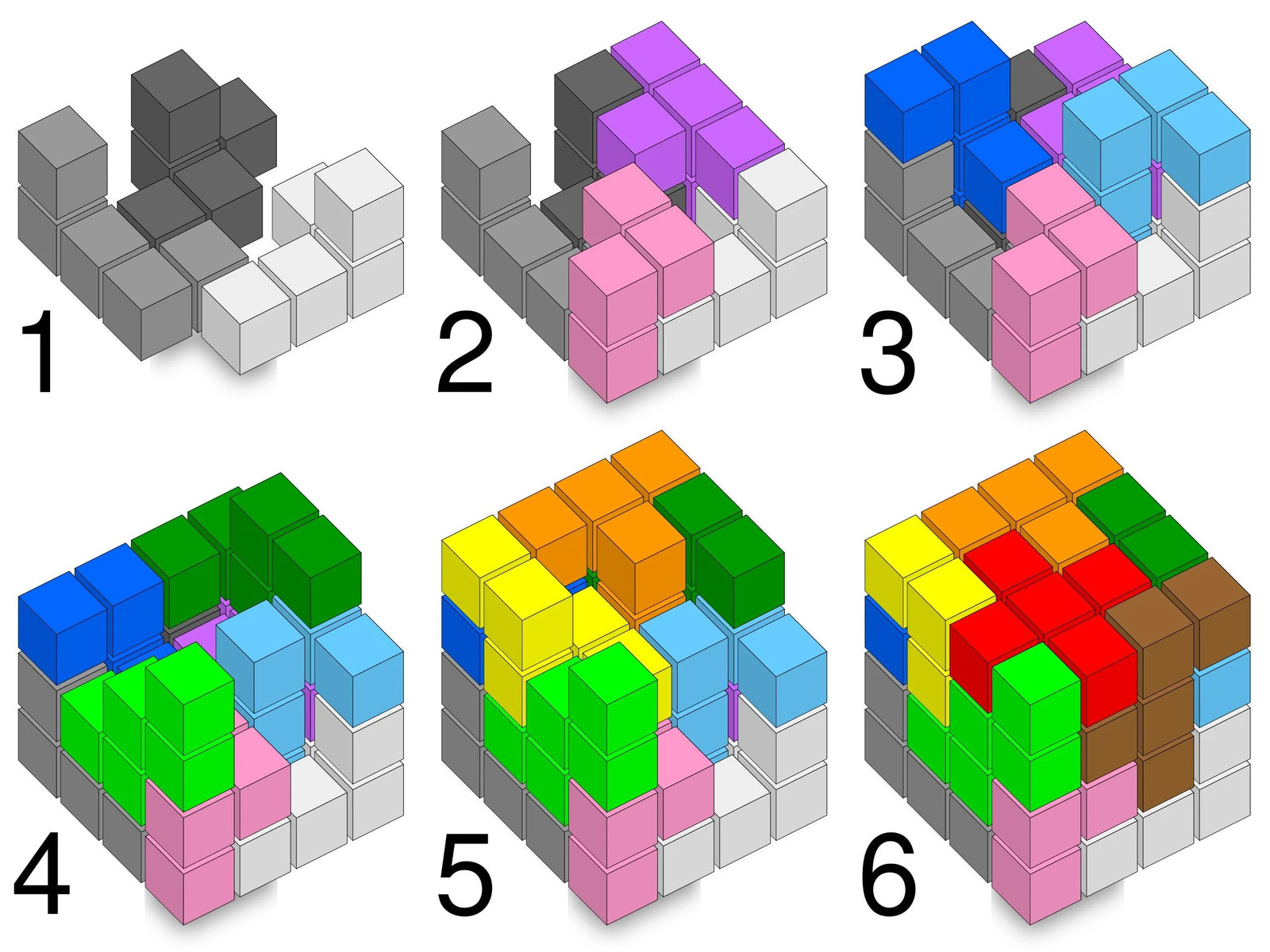 Bedlam Cube Puzzle – 12 Pentacubes in 3 Sizes: Perfect for Teachers & Kids, Fun