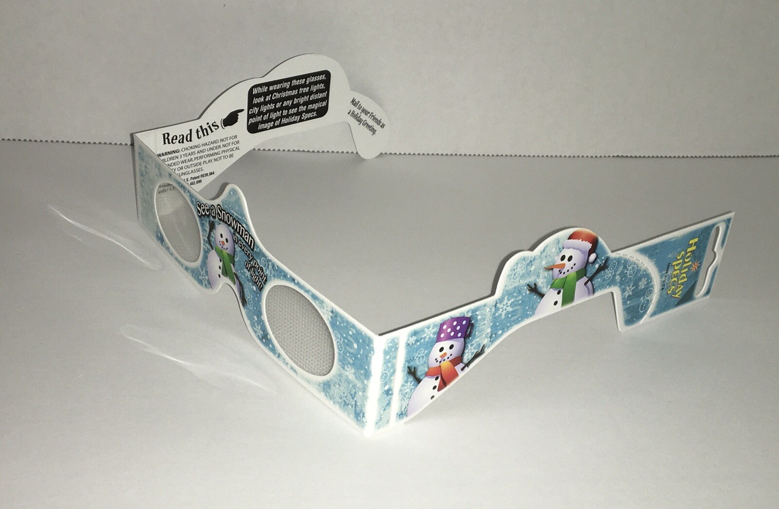 Holiday Specs Magically See Snowman In Every Light New Unique Amazing Fun F1