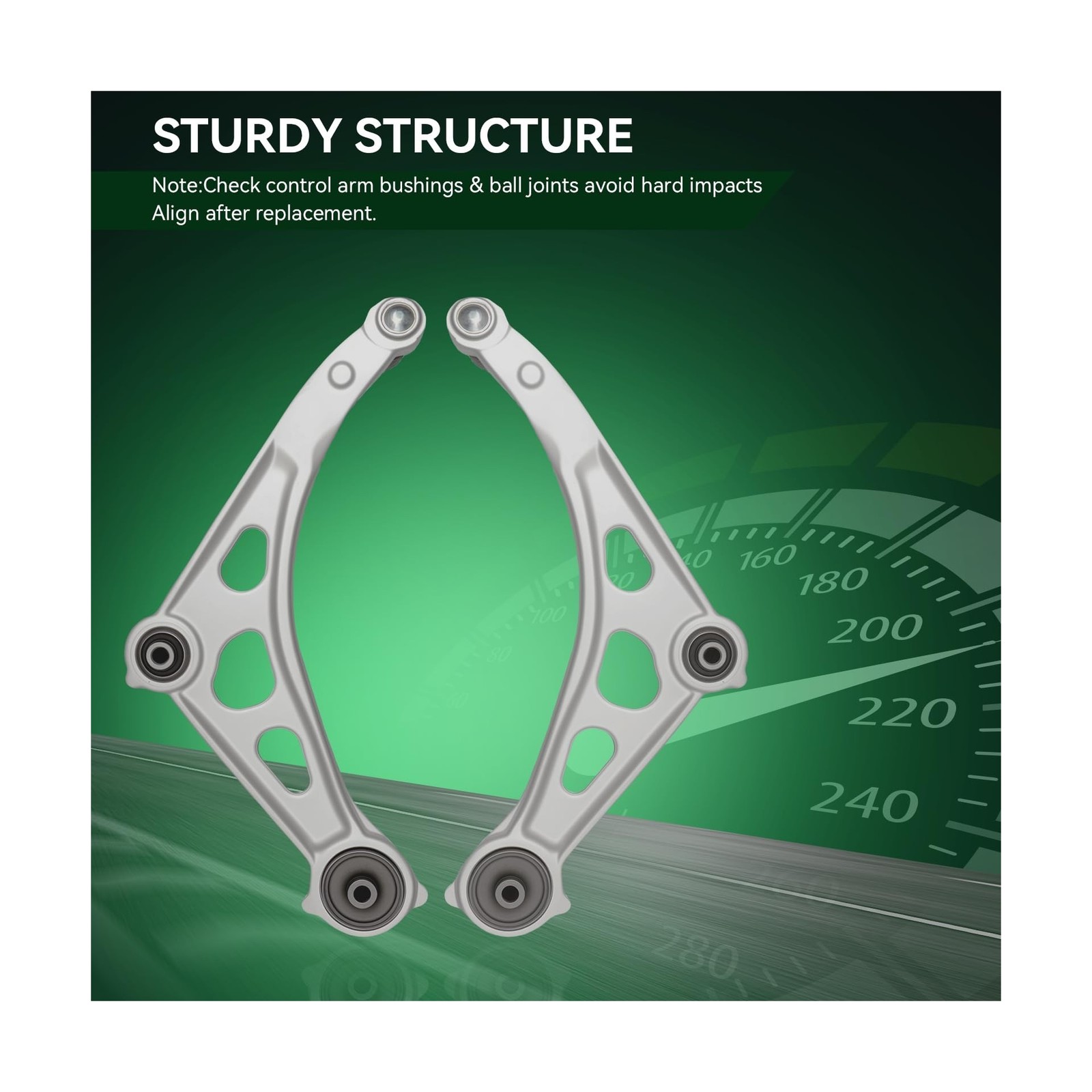 AUQDD 2Pc Suspension Front Lower Control Arm and Ball Joint Assembly Fit For …