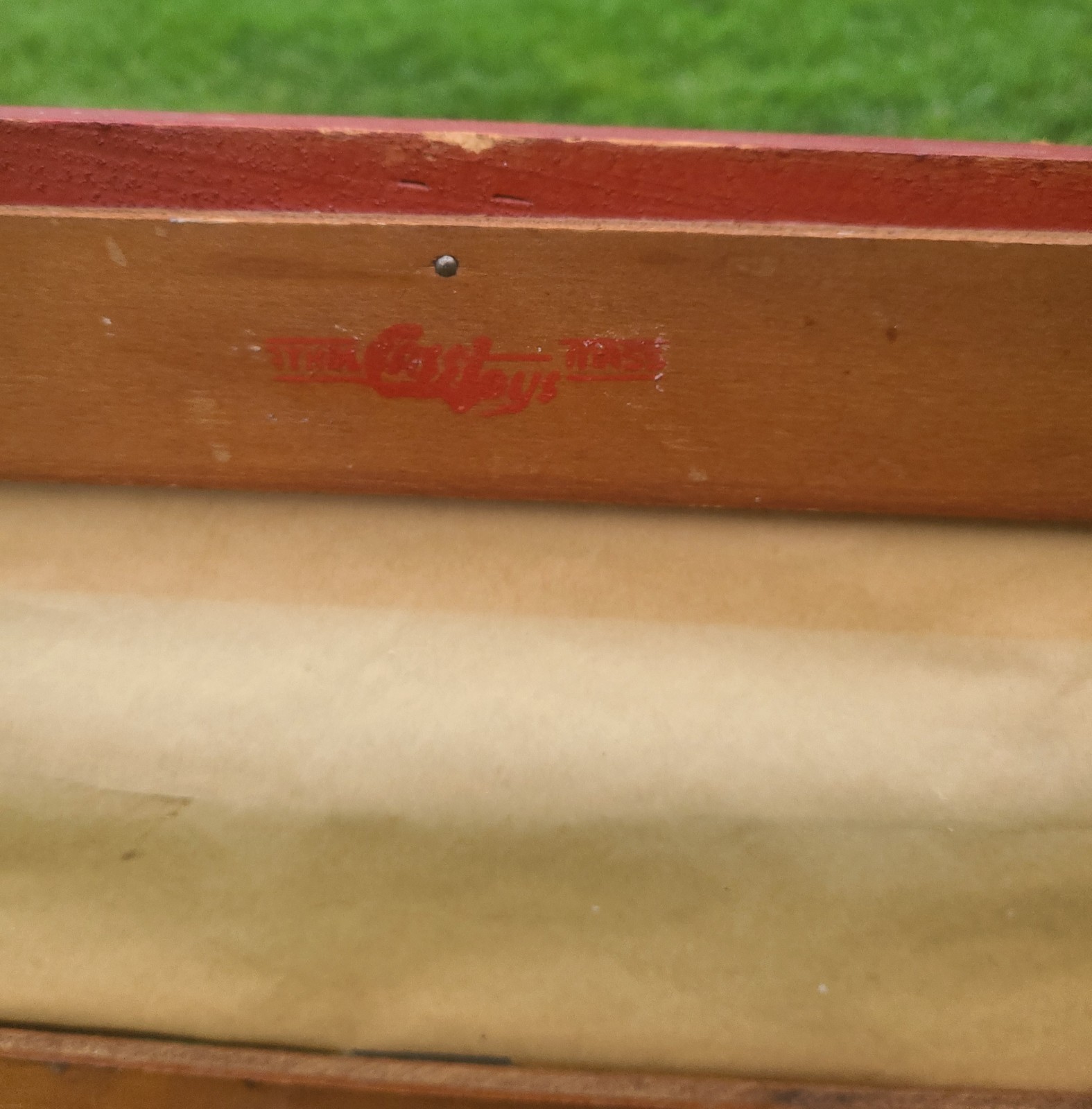 Vintage 1930’s Child’s Educational Chalkboard Easel w/Paper