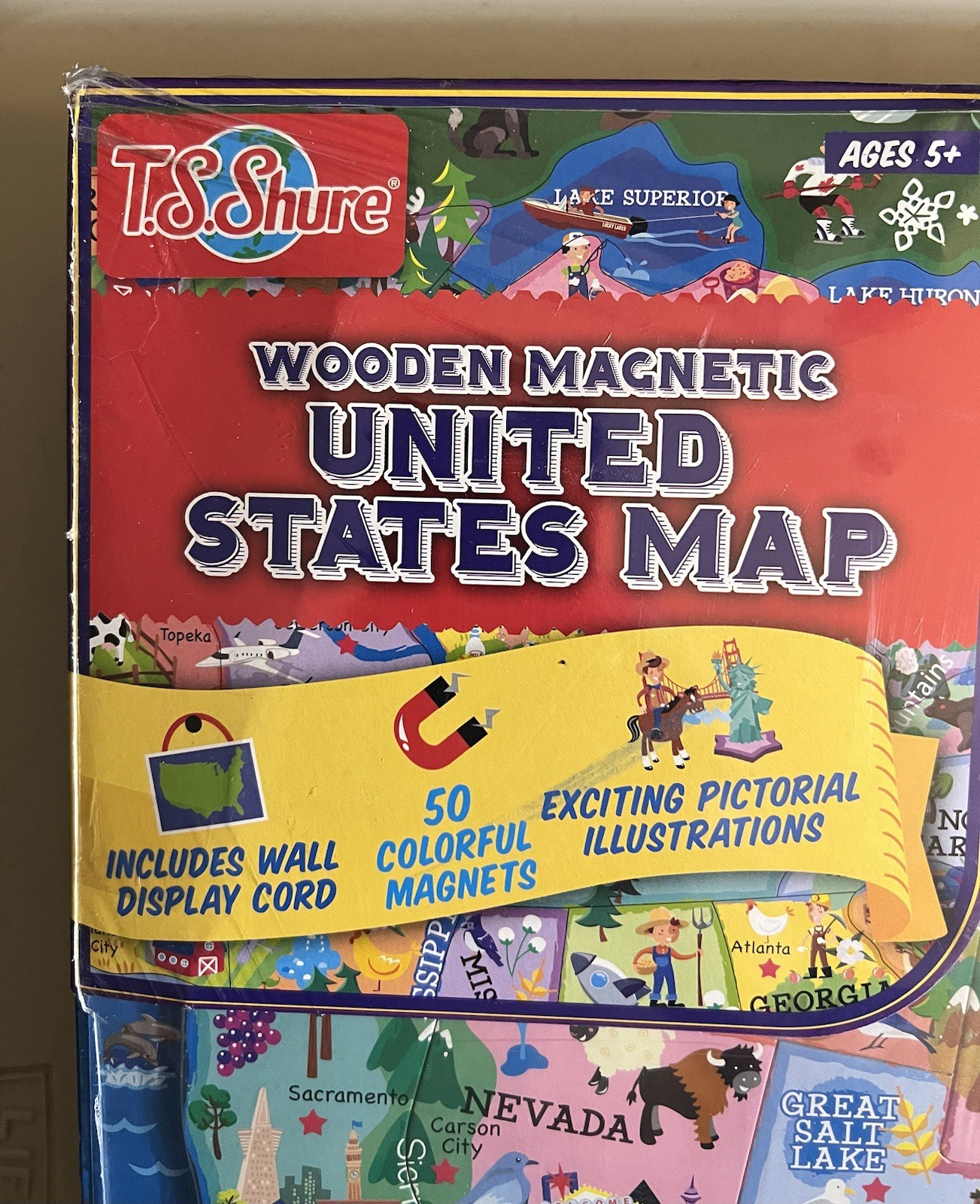 T.S. Shure UNITED STATES of AMERICA MAP-Learning Activity-HOMESCHOOL/School Aid