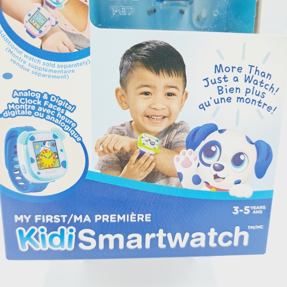 VTech My First Kidi Smartwatch Digital Dog Kid Education Exercise Toy Watch Blue