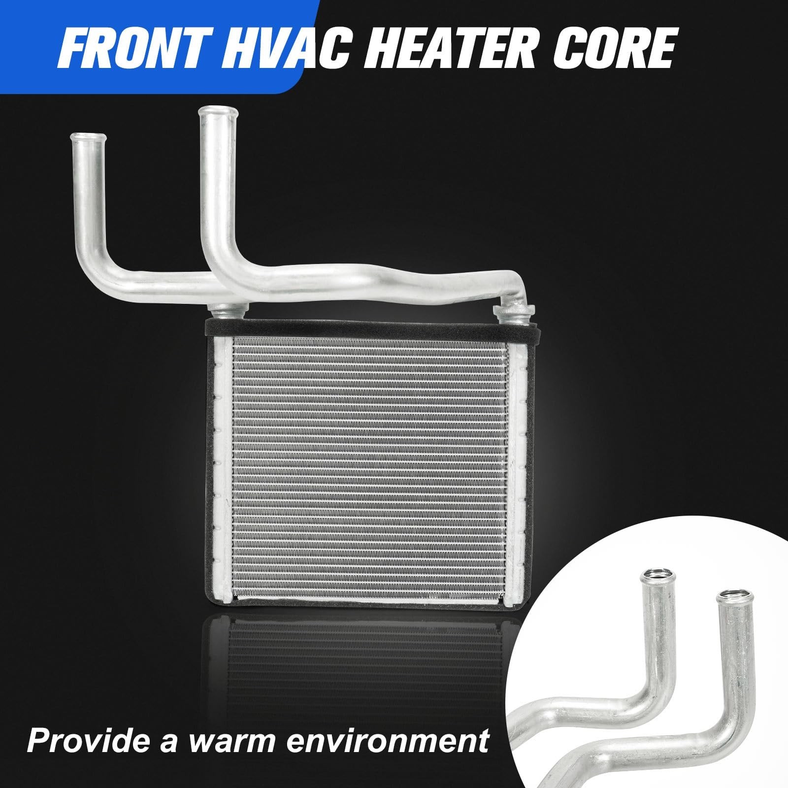 68048895AA Front HVAC Heater Core Compatible with 2009-2010 Dodge Ram 1500/25…