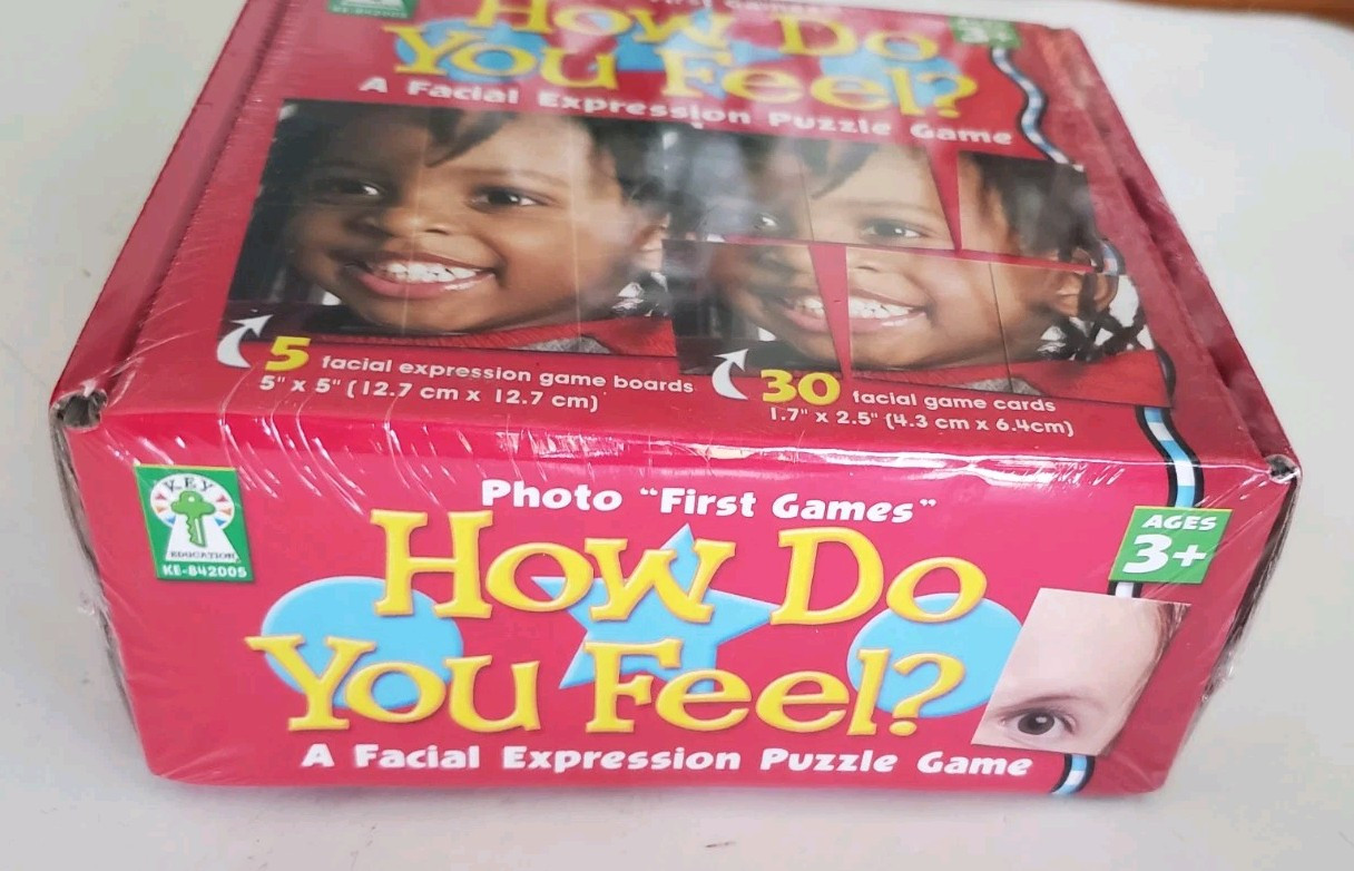 How Do You Feel Puzzle Game Emotions & Facial Expressions 1-5 Players Ages 3+