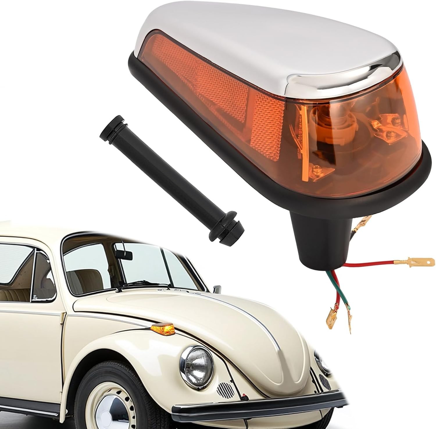 HX Turn Signal Light Assembly Compatible with 1970-1979 VW BUG Volkswagen