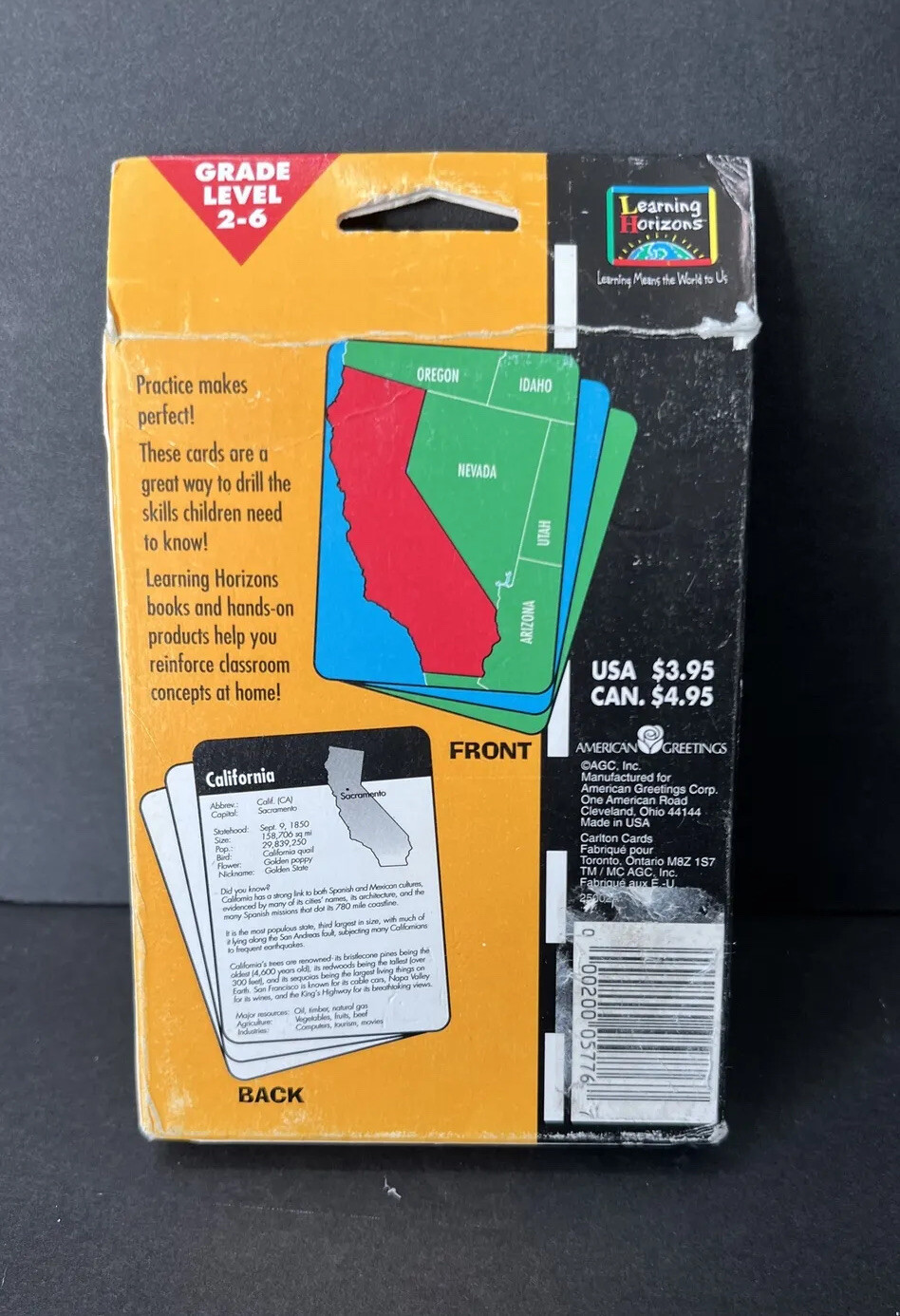Learning Horizons United States Fact Pack Cards For Learning