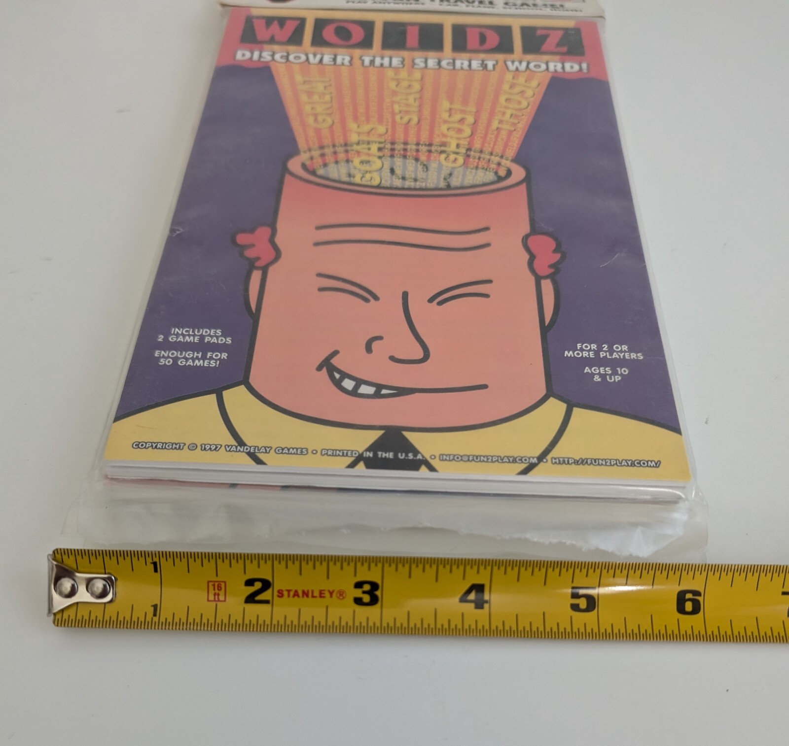 Travel game vintage 1996 Vandelay Games 90s word breakdown gridlock NEW lot 3