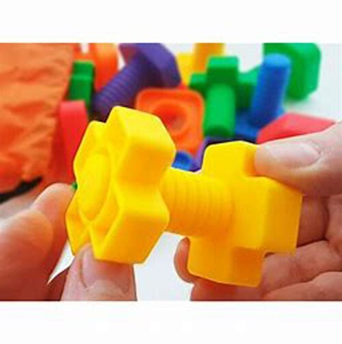 Preschool Large Nuts & Bolts: color/shape/size matching, OT, Special needs
